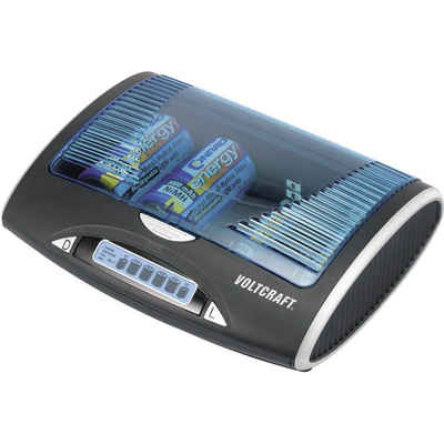 VOLTCRAFT Universal-Ladegerät P600-LCD mit USB Rundzellen-Lader (Akku-Defekt Erkennung, Auffrischen / Regenerieren)