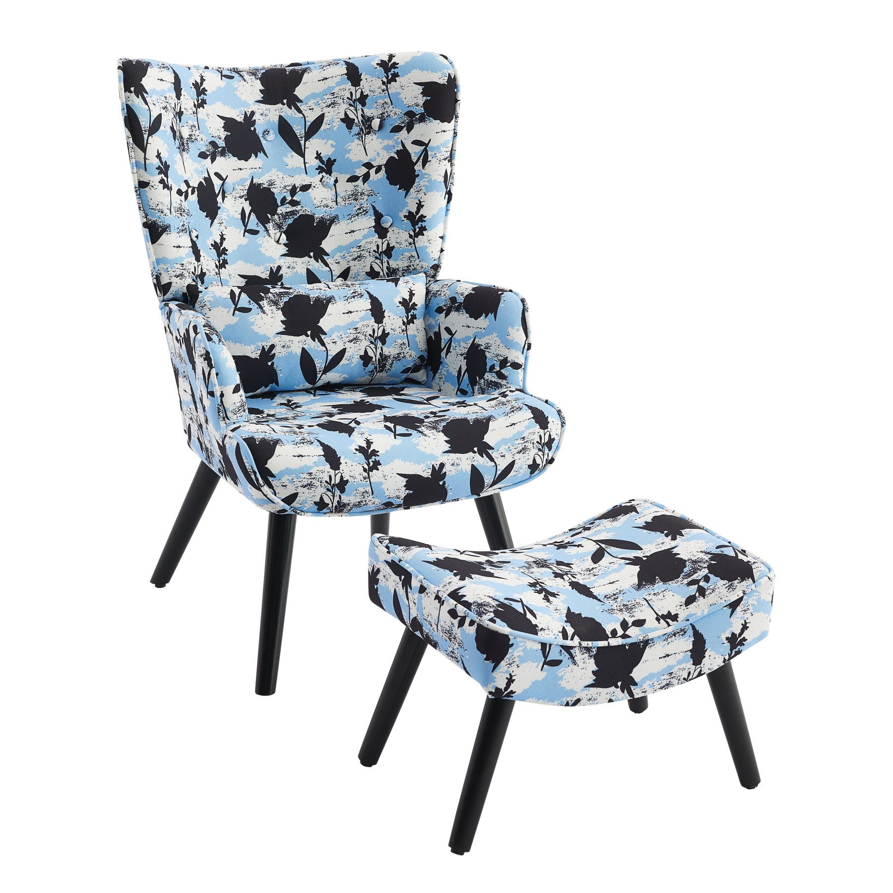 HomeMiYN Ohrensessel Relaxsessel Lehnstühle Patchwork Ohrensessel günstig online kaufen