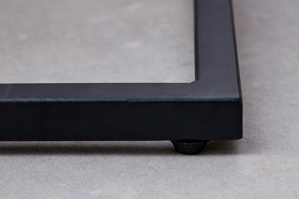 · Industrial Beistelltisch natur Metall · / riess-ambiente Eichen-Design Tablet-Halterung schwarz, SCANDINAVIA 43cm · mit