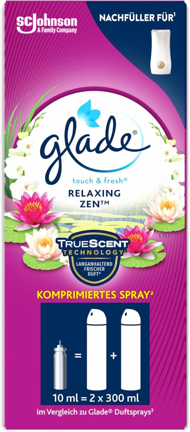 Glade Raumduft Touch & Fresh Nachfüller, Relaxing Zen, 10 ml