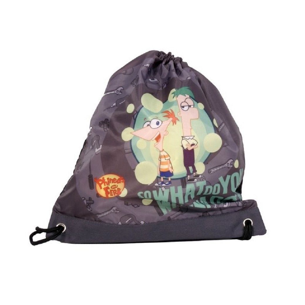 PHINEAS FERB Kinderrucksack Kinderrucksack & Turnbeutel PASO Disney Rucksack Set +