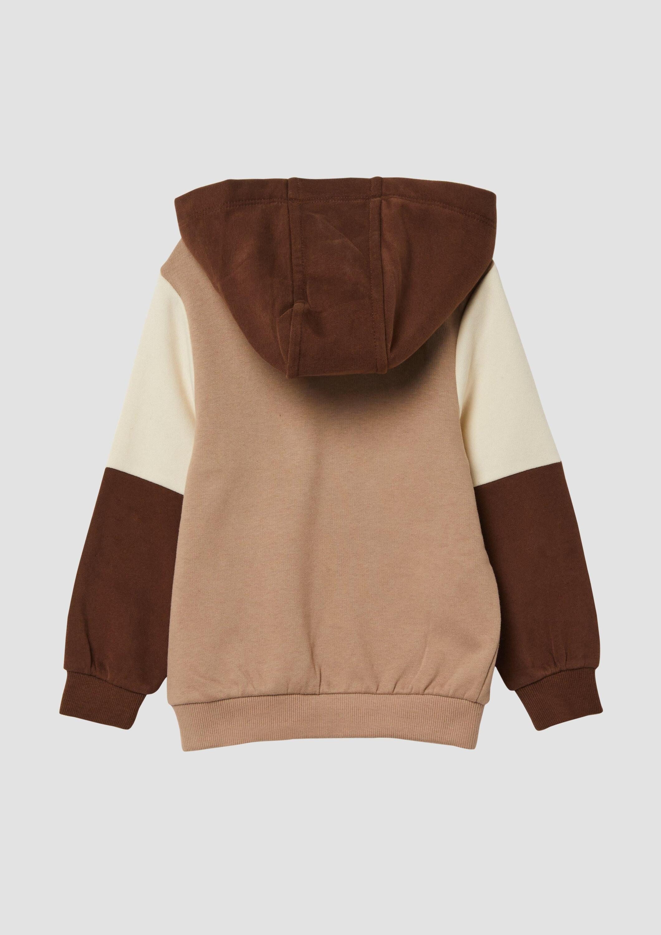 s.Oliver Sweatshirt Sweatshirt Kuscheliger Hoodie mit Colourblocking – Bild 2 von 4