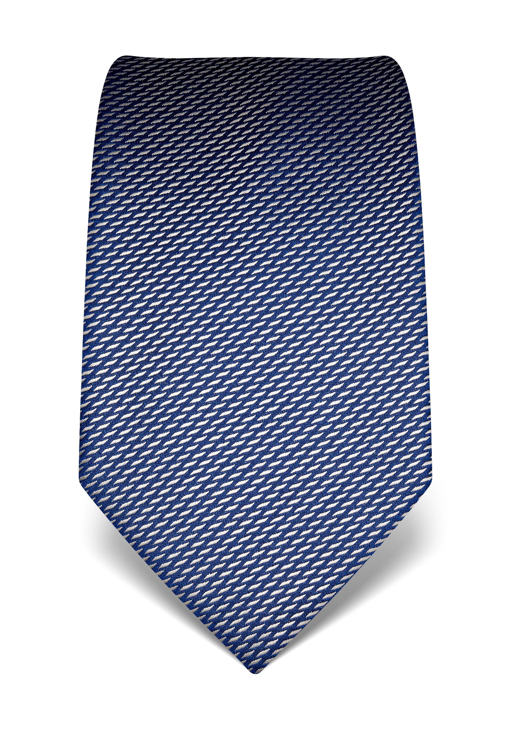 gemustert Vincenzo Boretti dunkelblau Krawatte