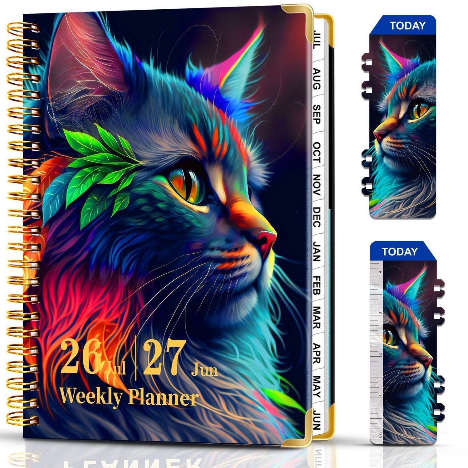 LuxusKollektion Terminplaner Wochenplaner 2026/2027 A5 Katze-02