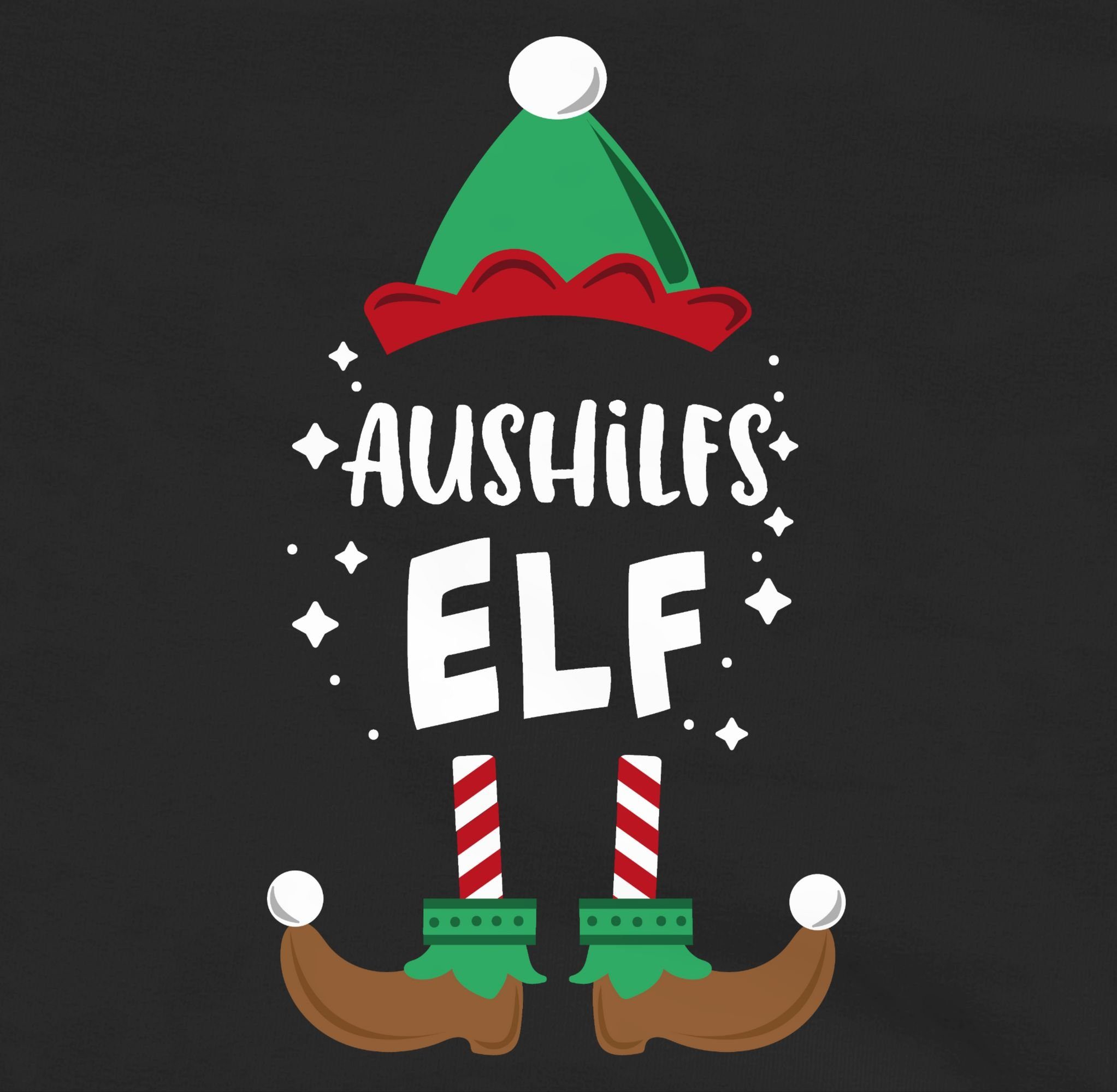 Shirtracer Weihnachten Schwarz/Grau Weihnachten meliert 1 Aushilfs-Elf Hoodie