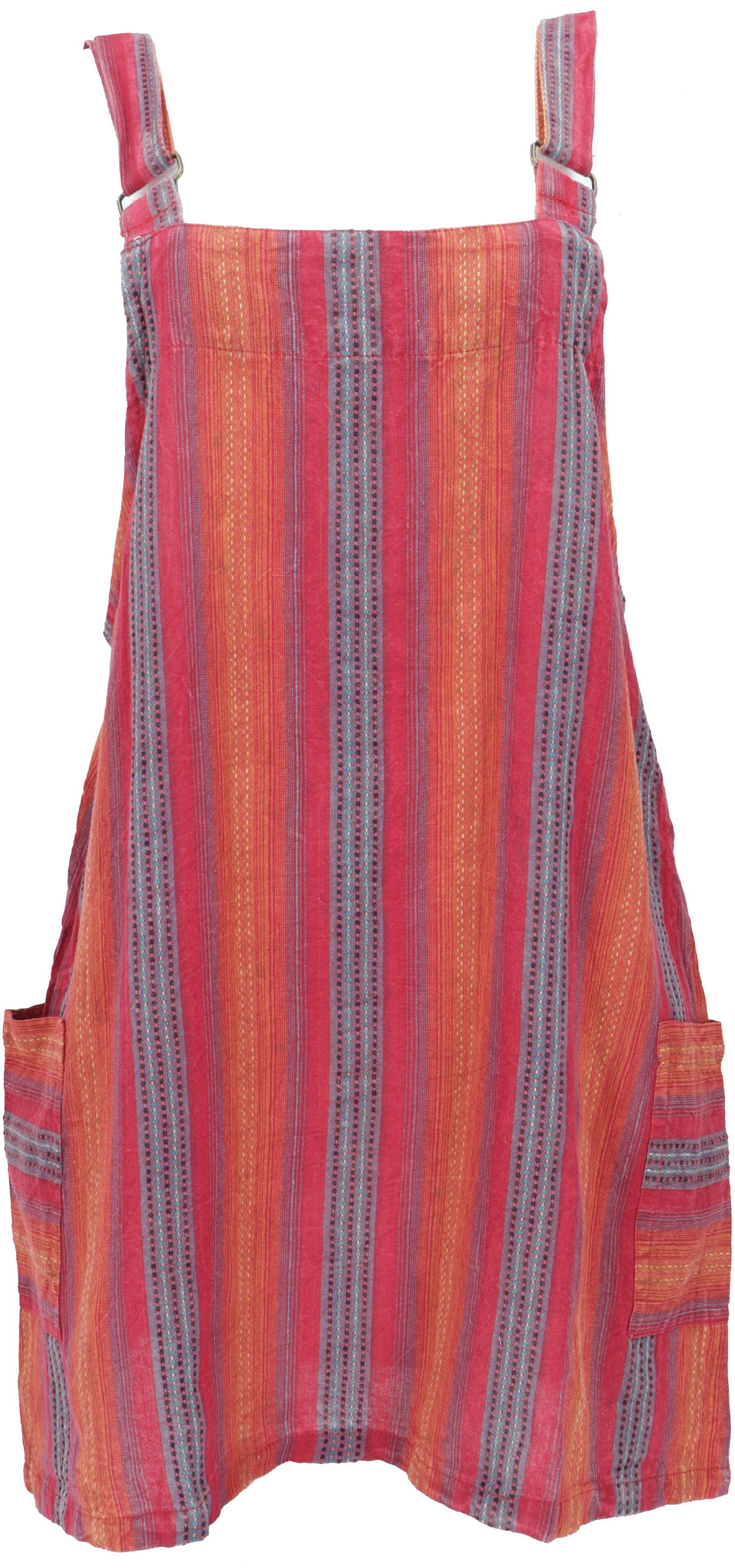 Guru-Shop Minirock Gestreifter Boho Latzrock, Trägerkleid,.. günstig online kaufen