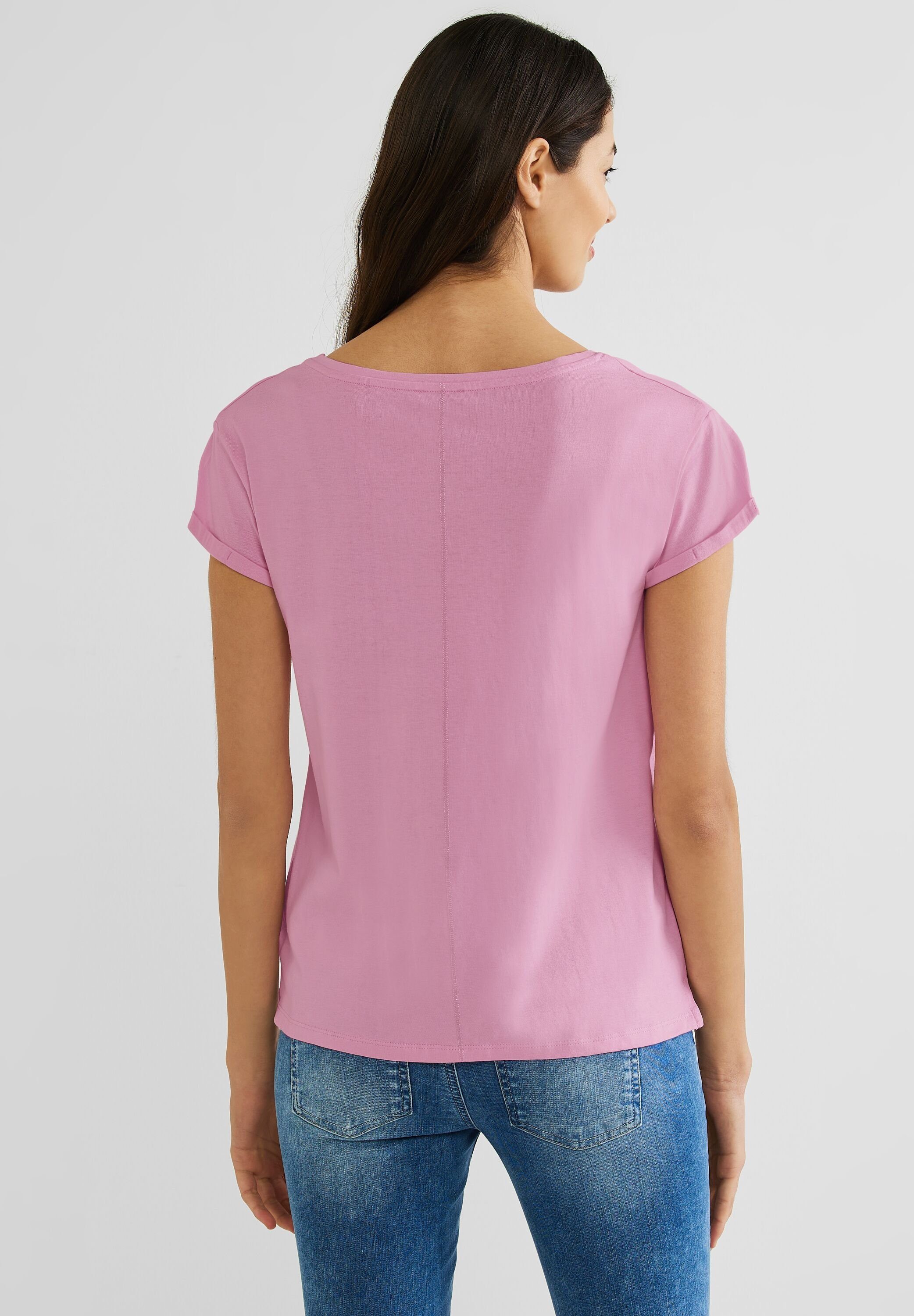 ONE reiner Baumwolle T-Shirt STREET wild aus rose
