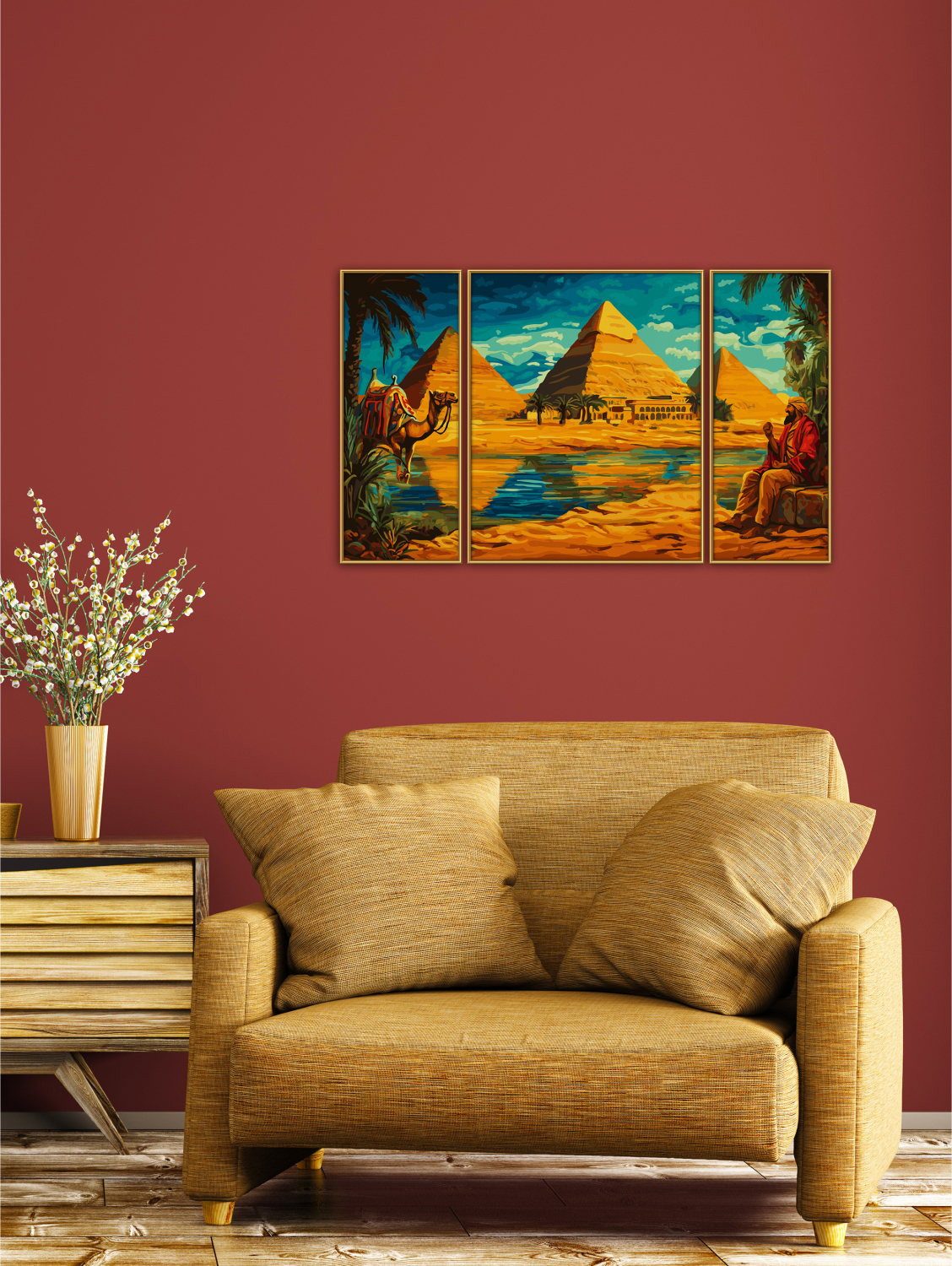 Schipper Раскрась по номерам Раскрась по номерам Master Class Triptychon 50x80cm Ägypten 609260928