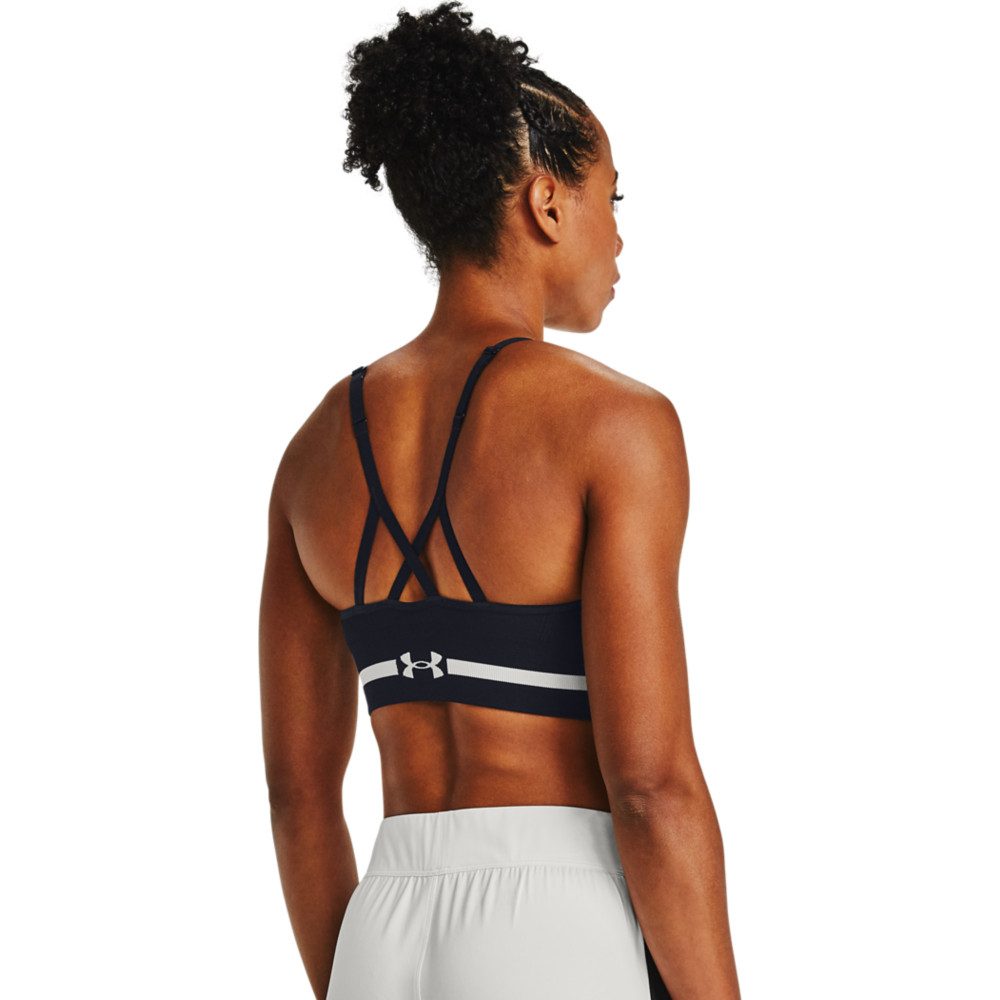 Under Armour® Sport-BH UA SEAMLESS LOW LONG BRA nahtlose Passform, aus Polyester und Elasthan
