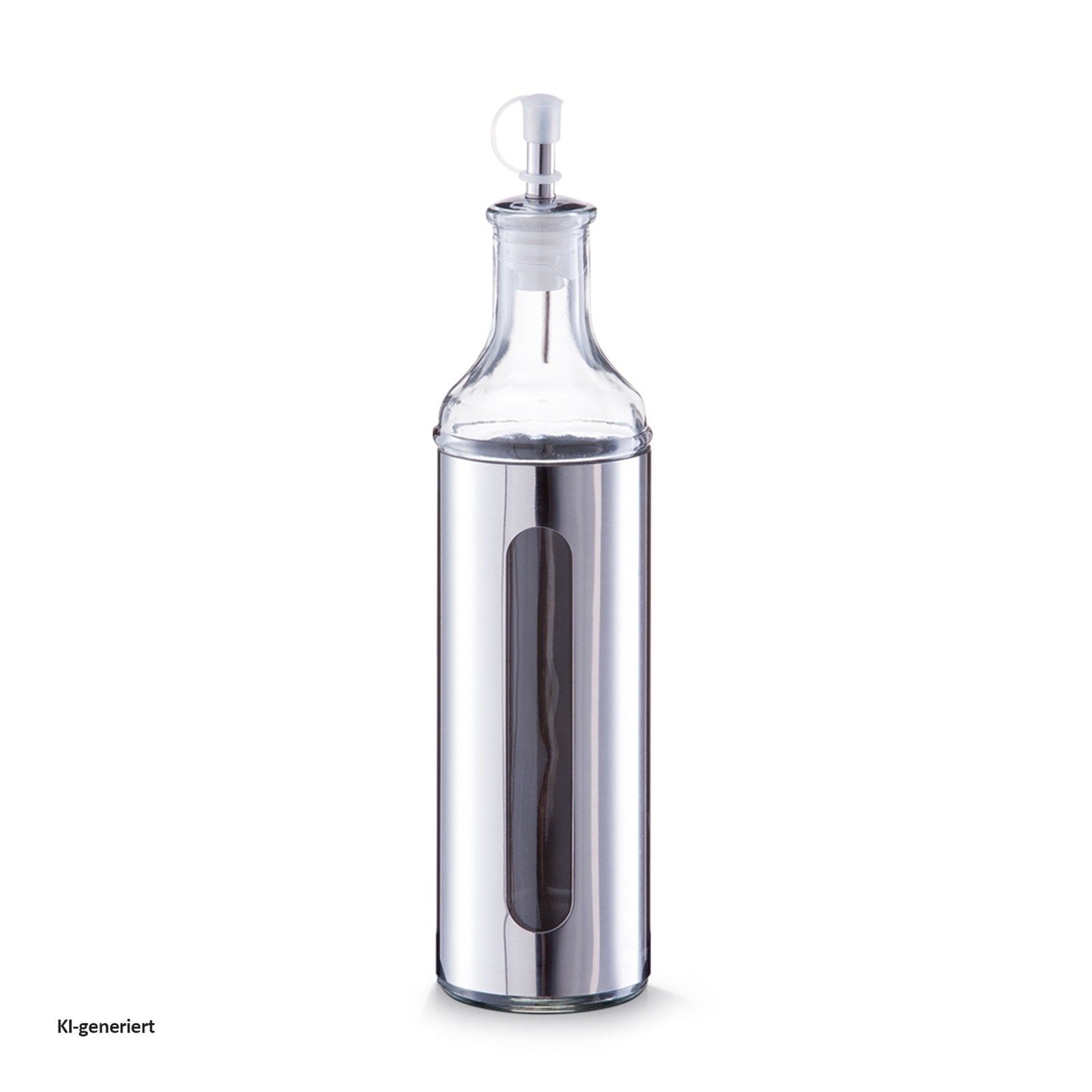 Neuetischkultur Vorratsglas Essig-/Ölflasche, 500 ml Glas, Edelstahl, Edelstahl, (Stück, 1-tlg., 1 Edelstahlflasche)