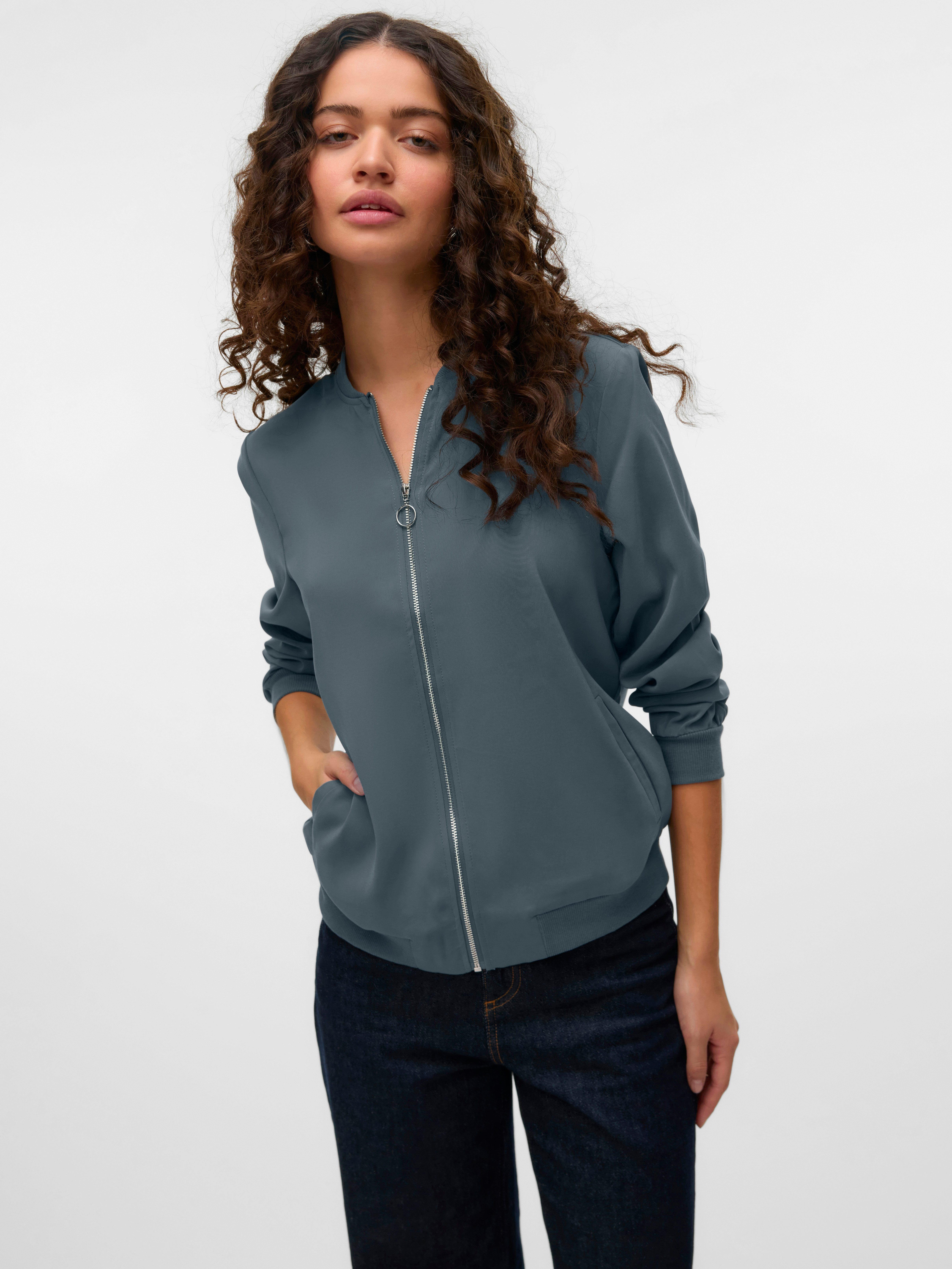 Vero Moda Bomberjacke VMCOCO L/S BOMBER NOOS Materialmix