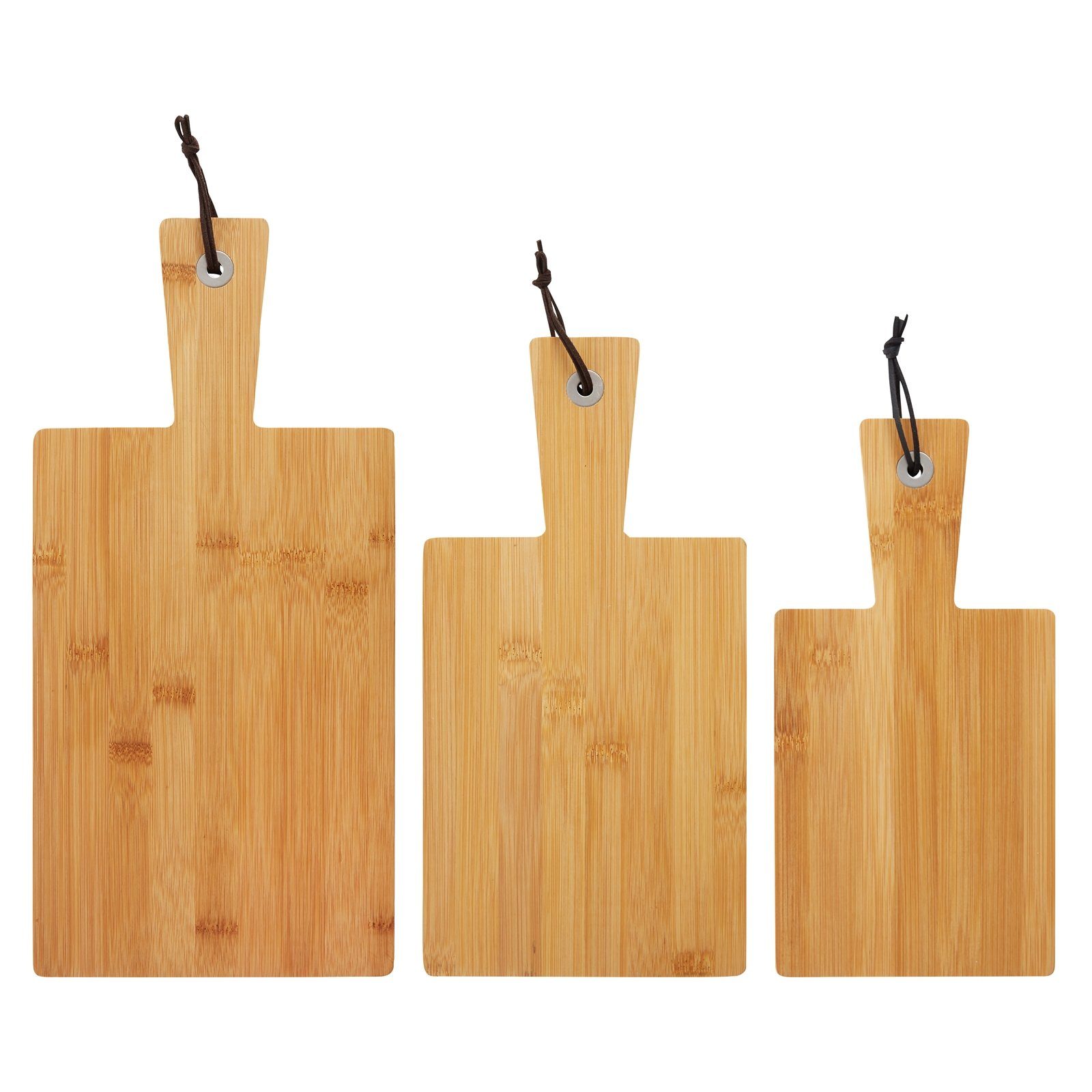 Neuetischkultur Schneidebrett Schneidebretter 3er Set, Bambus, (Set, 3-St., 3 Bretter in verschiedenen Größen), Küchenbretter