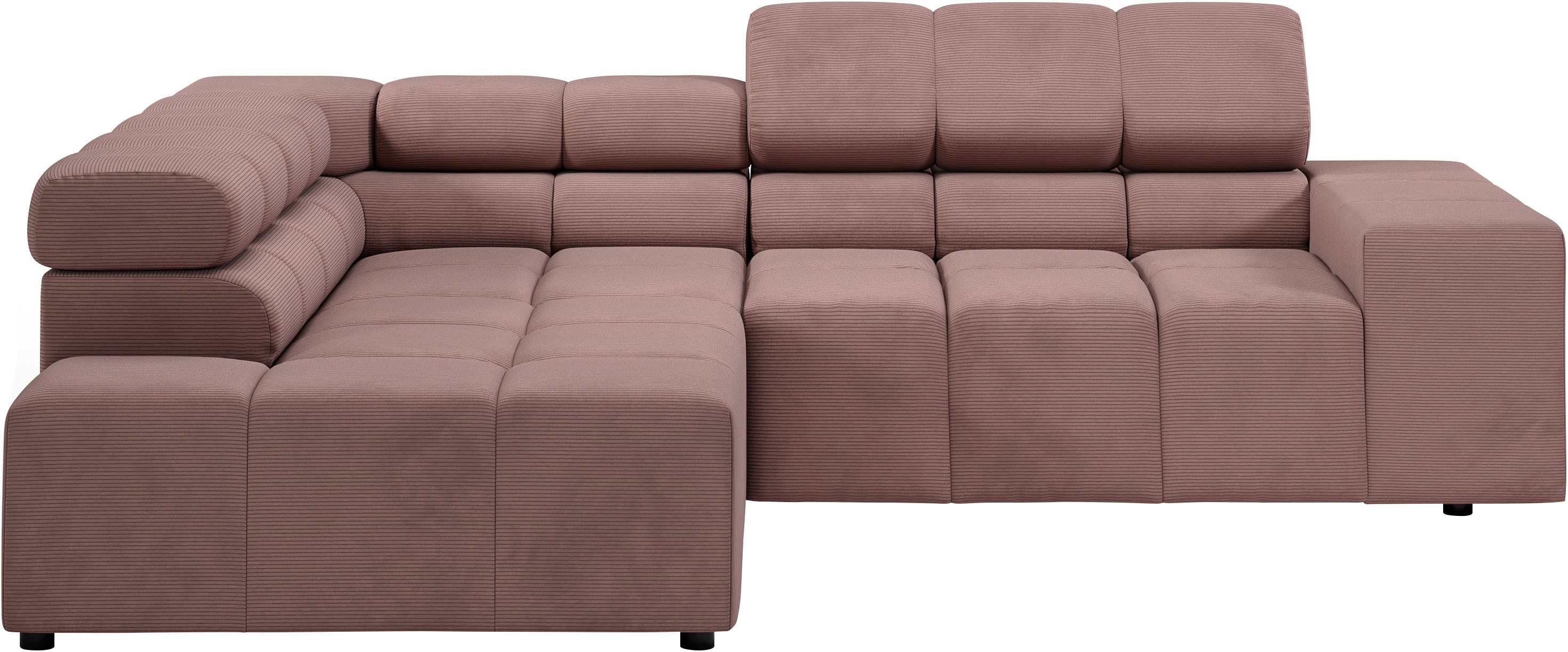INOSIGN Ecksofa Ancona, incl. Kopfteilverstellung + günstig online kaufen