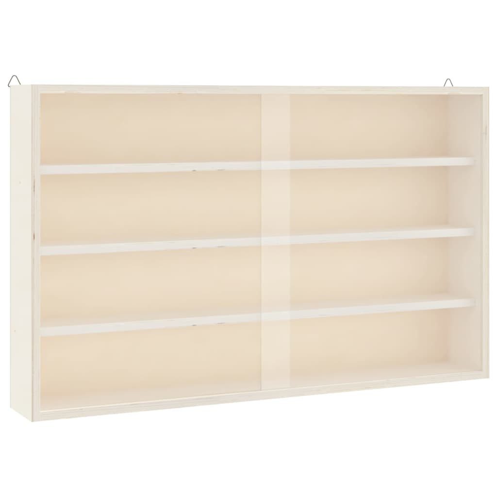 vidaXL Regal Sammlervitrine aus Holz mit Türen 60 x 8,5 x 37 cm, 1-tlg.