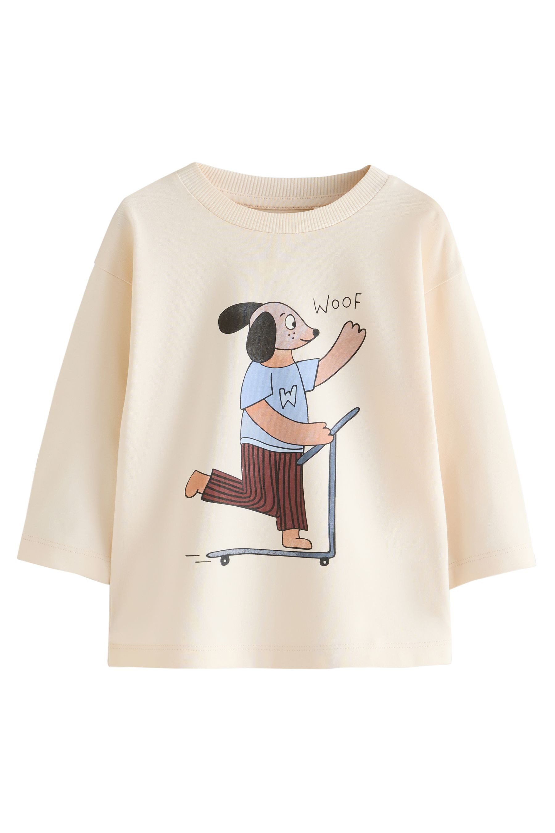 Next Langarmshirt 3er-Pack Langarmshirts mit Grafik (3-tlg) – Bild 5 von 5