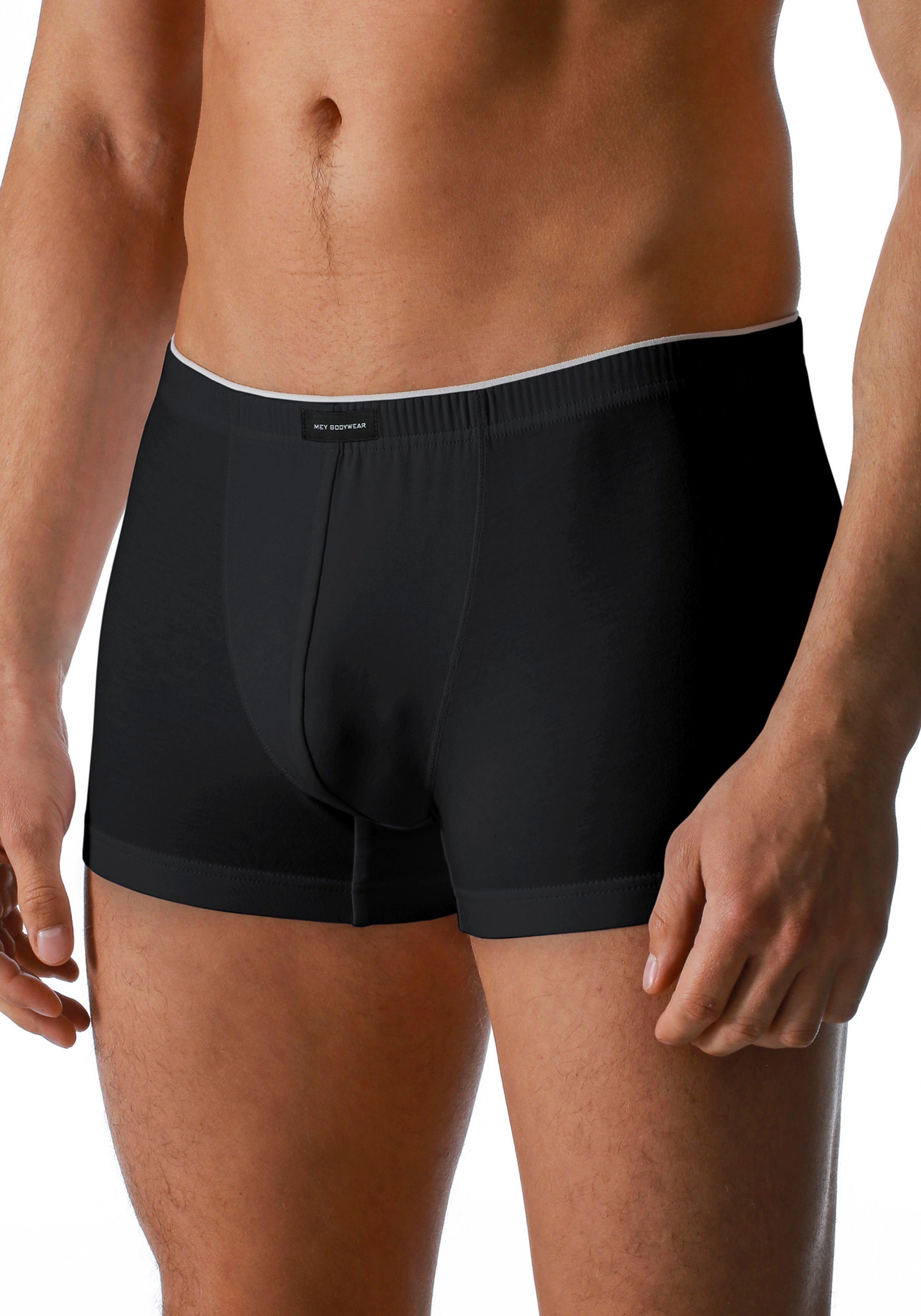 kurzes Mey Bein Boxer Dry Klassischer Sitz, Schwarz Cotton