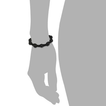 SilberDream Armband SilberDream Shamballa Armband schwarz (Armband), Damen Armband (Shamballa Kugeln) ca. 18cm, ca. 23cm, Farbe: schwarz