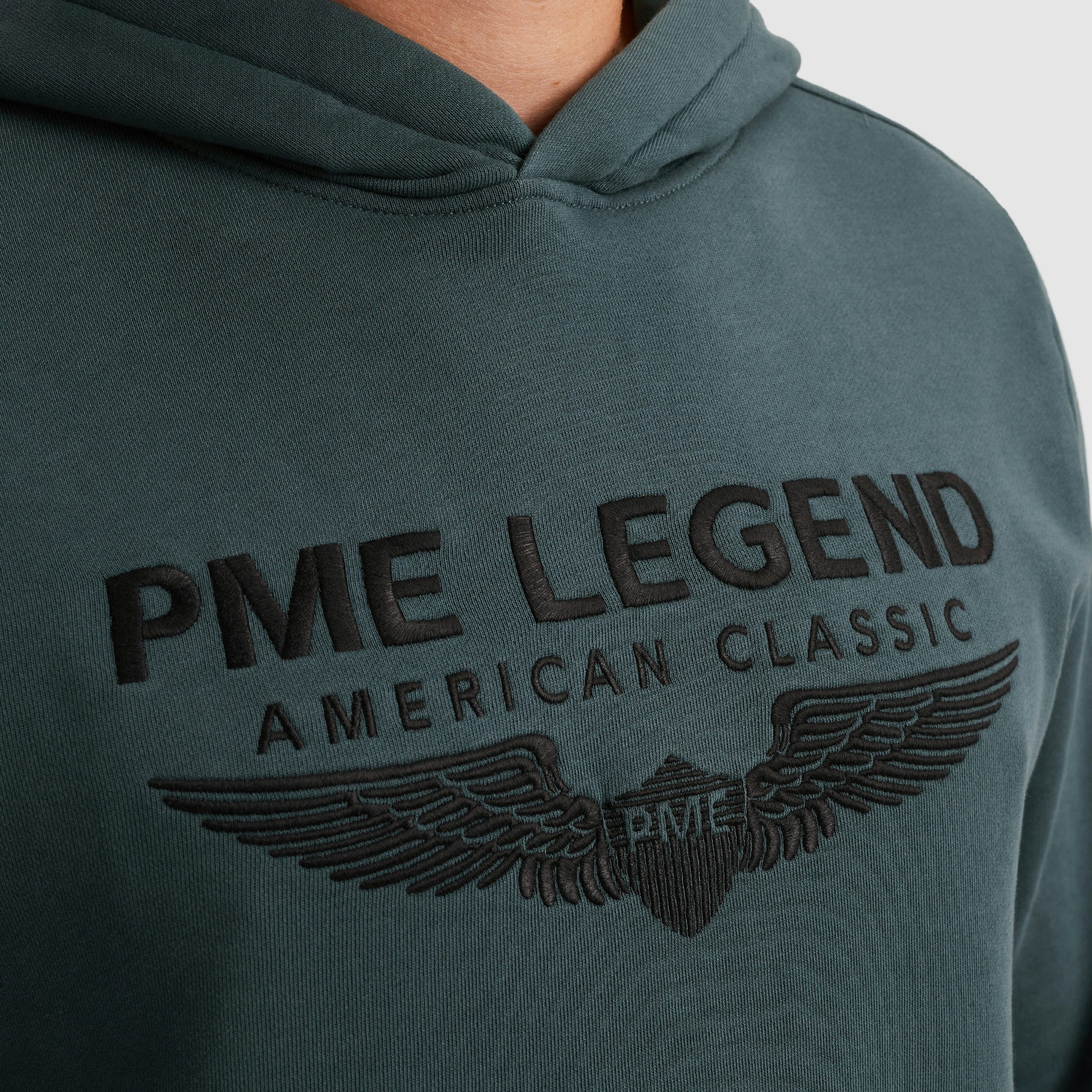 PME LEGEND Kapuzensweatshirt Hooded soft terry with logo mit Logo Print – Bild 5 von 5