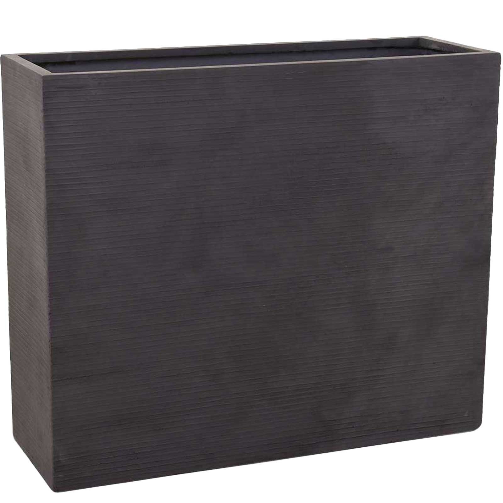 VIVANNO Pflanzkübel Fiberglas ELEMENTO Kasten - Streifengrau Gestreift (1 St), 88x30x75 cm