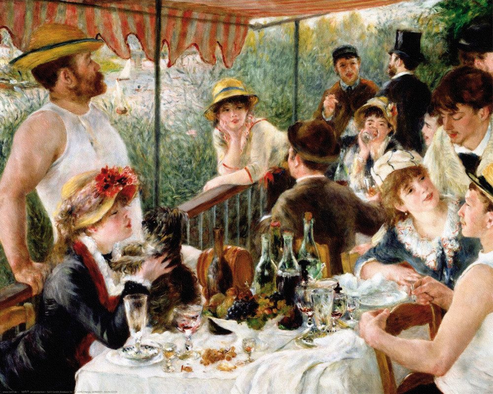 Poster Pierre Auguste Renoir Kunstdruck Bild - Das Frühstück Der