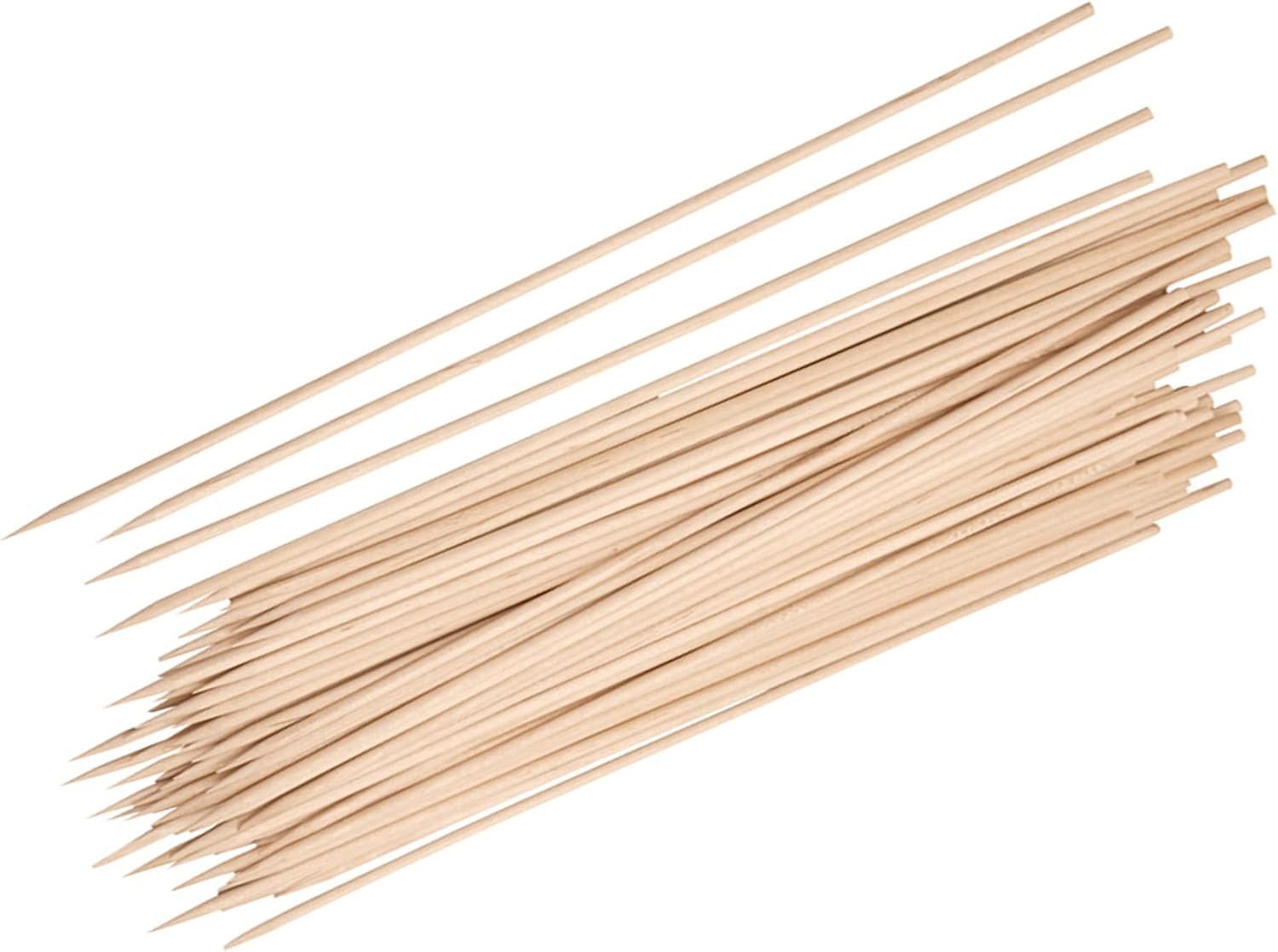 WestCraft Grillspieß Schaschlikspieße Holz 25cm / Ø3mm Grillspieße - Holzspieße 100 Stück (100-St), aus Bambus zum Grillen und Kochen – Bild 3 von 5