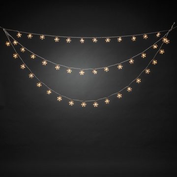 KONSTSMIDE LED-Lichtervorhang Weihnachtsdeko aussen, 44 warm weiße Dioden