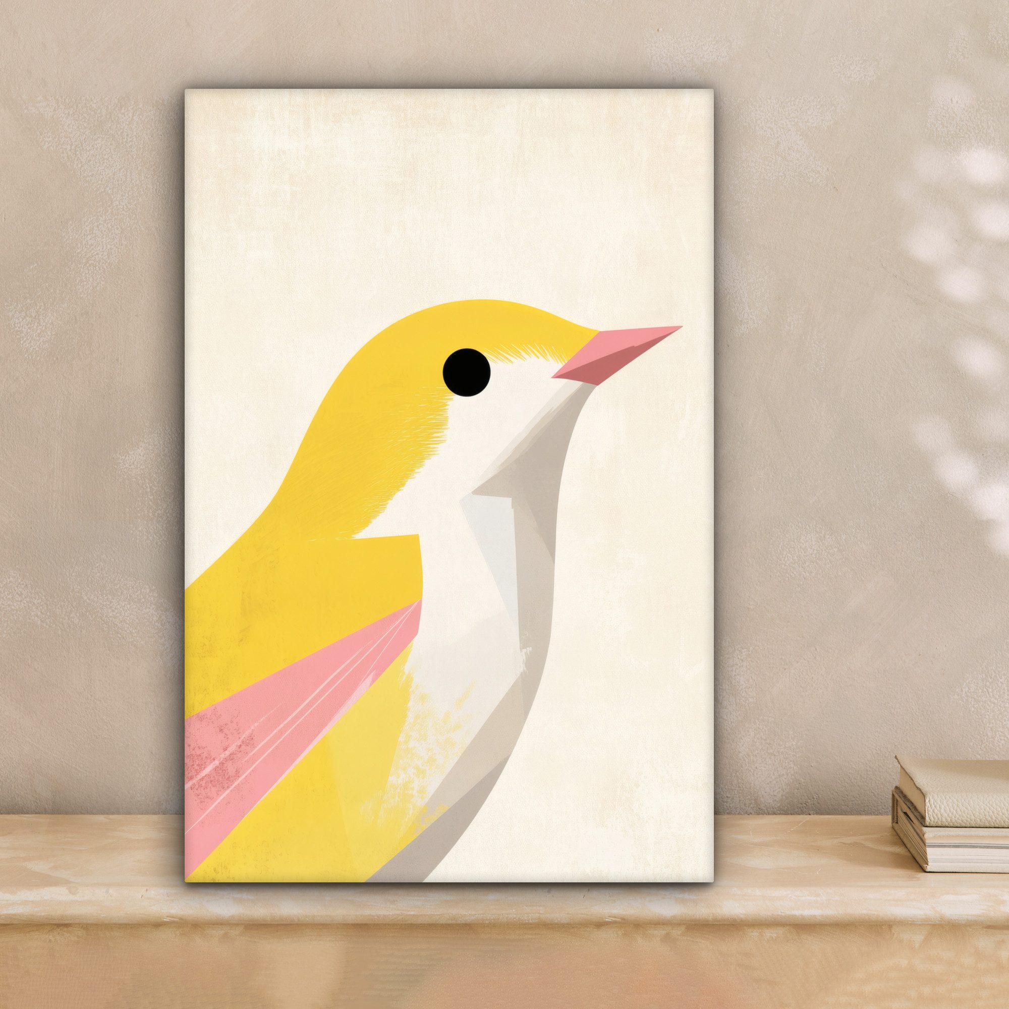OneMillionCanvasses® Leinwandbild Vogel - Minimalistisch - günstig online kaufen