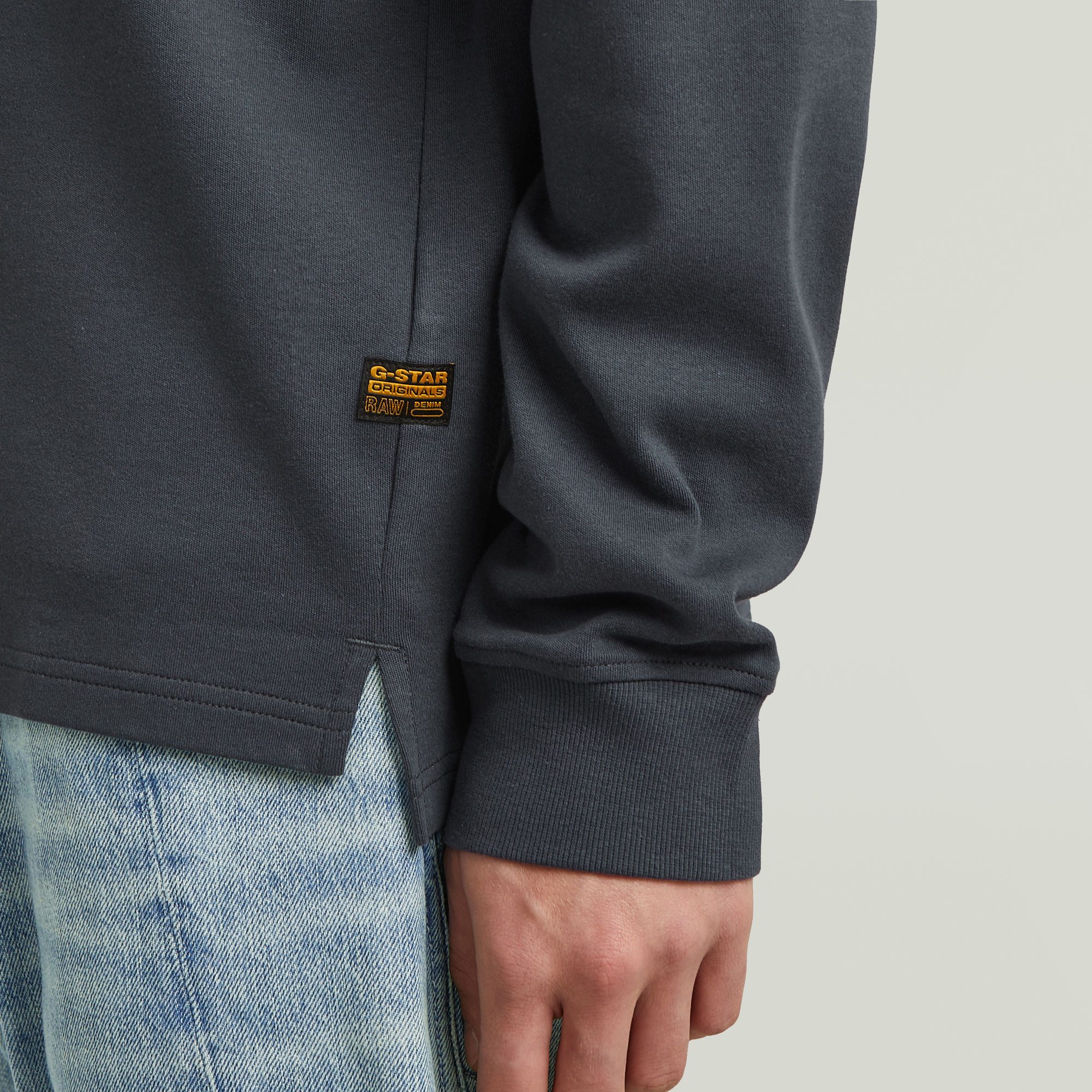 G-STAR Longsleeve Nifous R mit geripptem Einsatz vorne – Bild 4 von 5