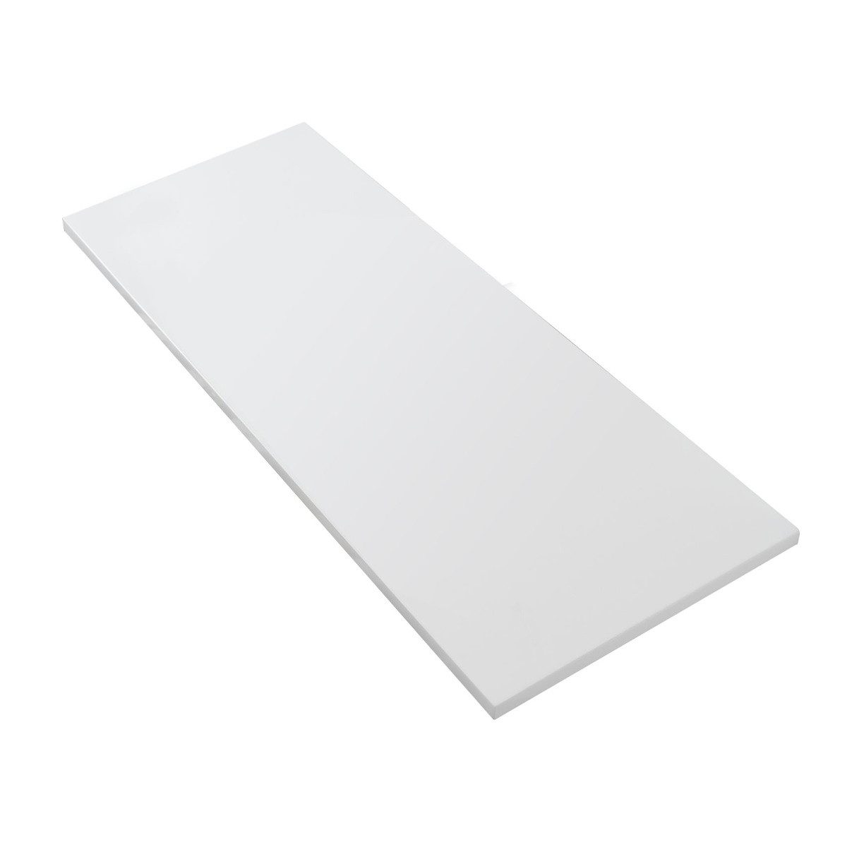 Belvit Waschtischplatte BV-US3613 (1 St), Waschtischplatte 120x1,2x52,5cm Mattweiß Mineralguss