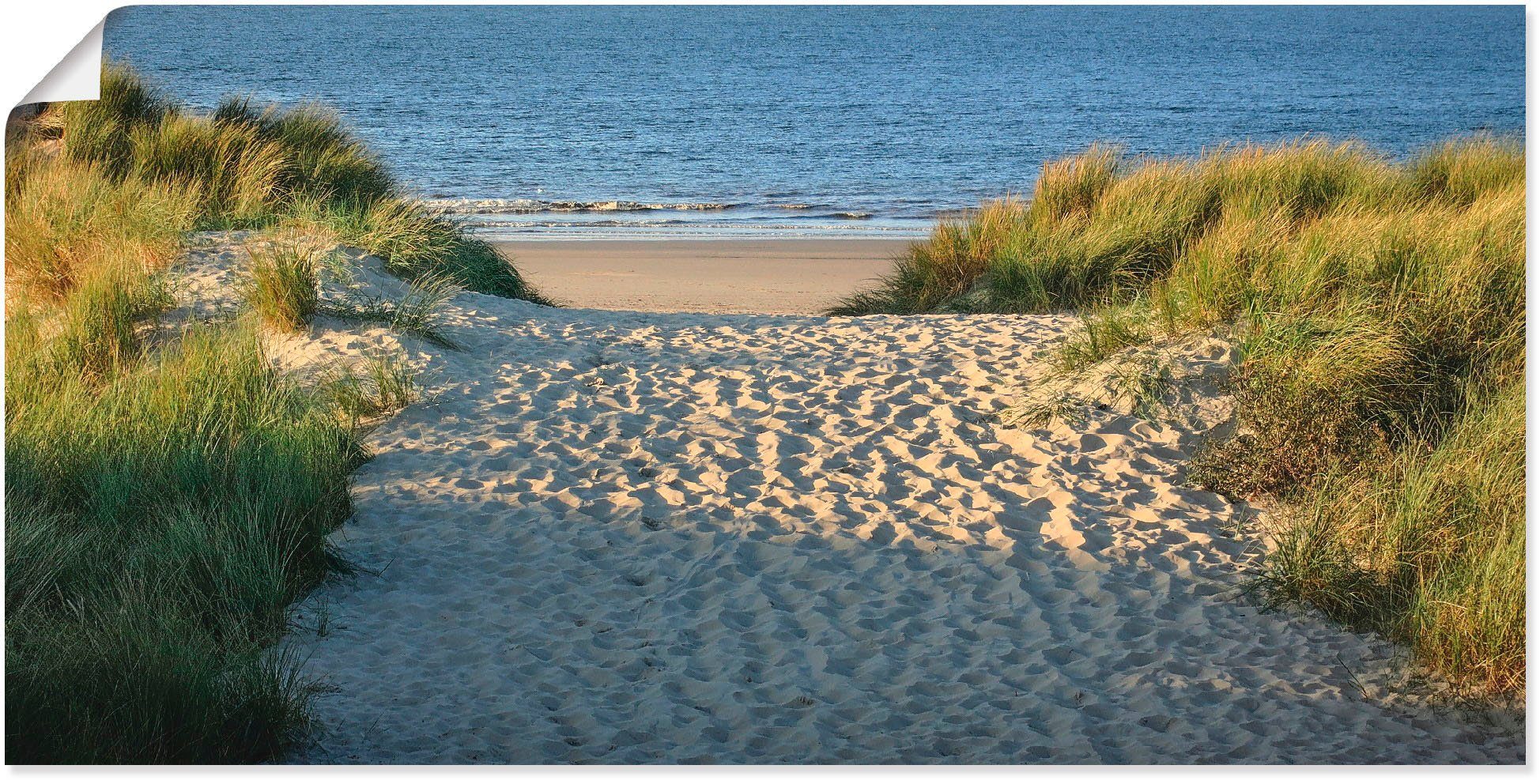 Artland Wandbild Strandaufgang, Strand (1 St), als Alubild, Leinwandbild, Wandaufkleber oder Poster in versch. Größen