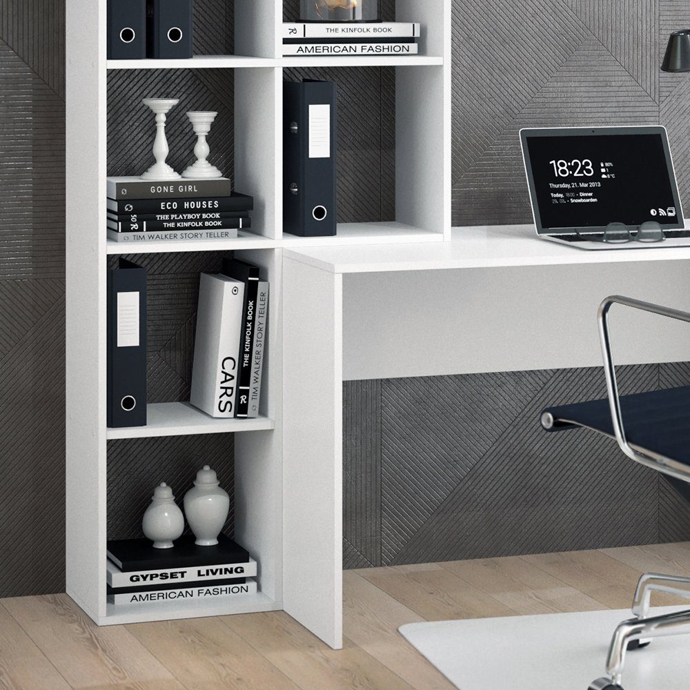 Vicco Schreibtisch Mara, Weiß, 166.8 x 59 cm günstig online kaufen