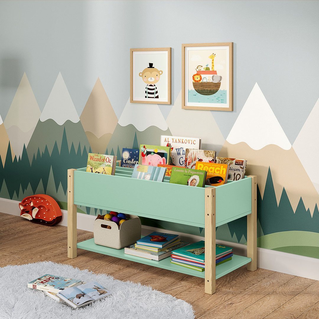 Bellabino Kinderregal Teme, Bücherregal, Spielzeugregal, 4 günstig online kaufen