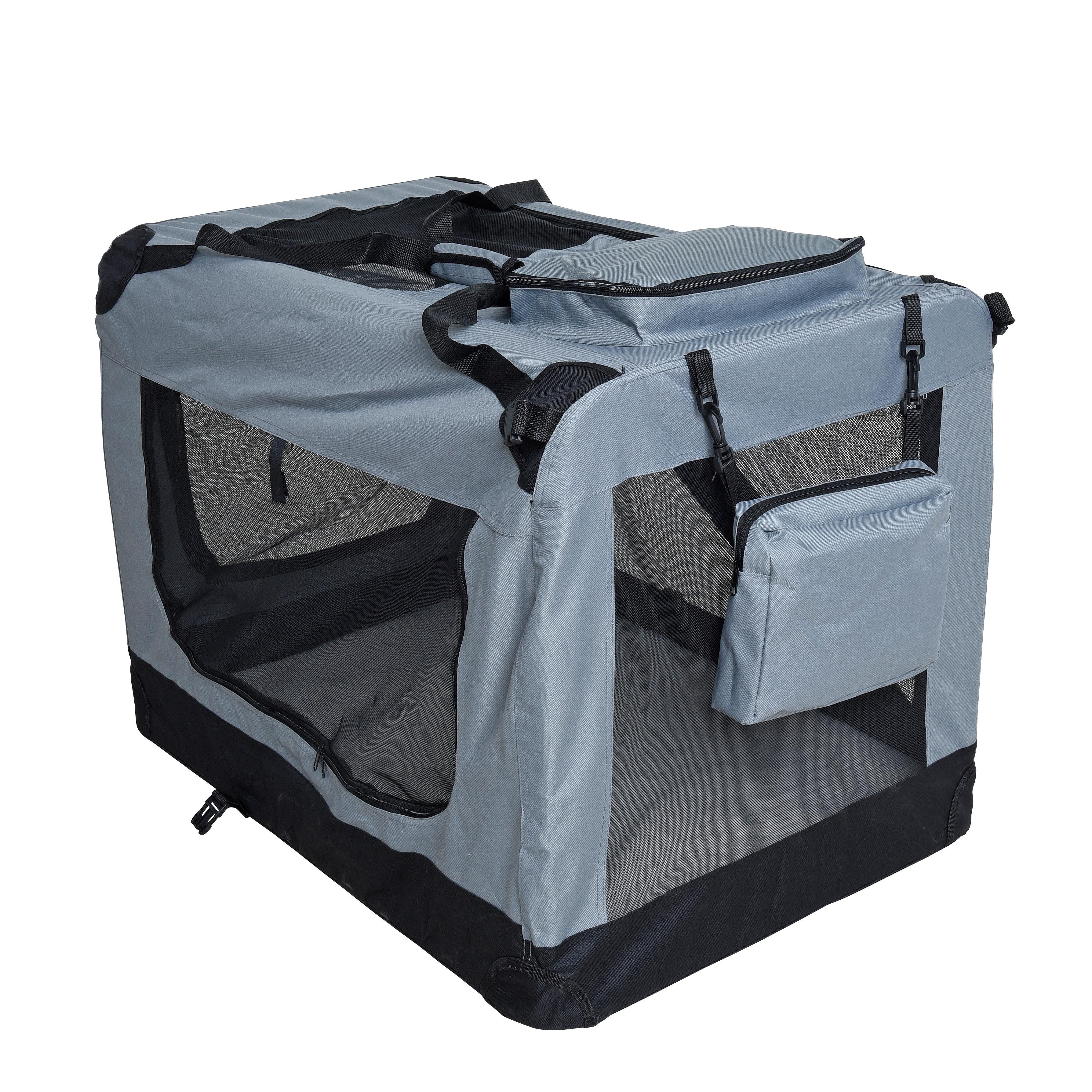 ESTEXO Tiertransportbox Transportbox Hundebox Faltbox XXL Transporttasche faltbar Tierbox Hu