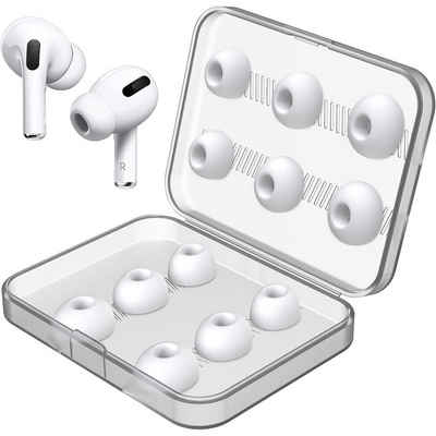 Coonoor Kopfhörer-Schutzhülle 12 Stück Ersatz-Ohrstöpsel für AirPods Pro/AirPods Pro 2, mit Geräuschreduzierungsloch, mit tragbarer Aufbewahrungsbox