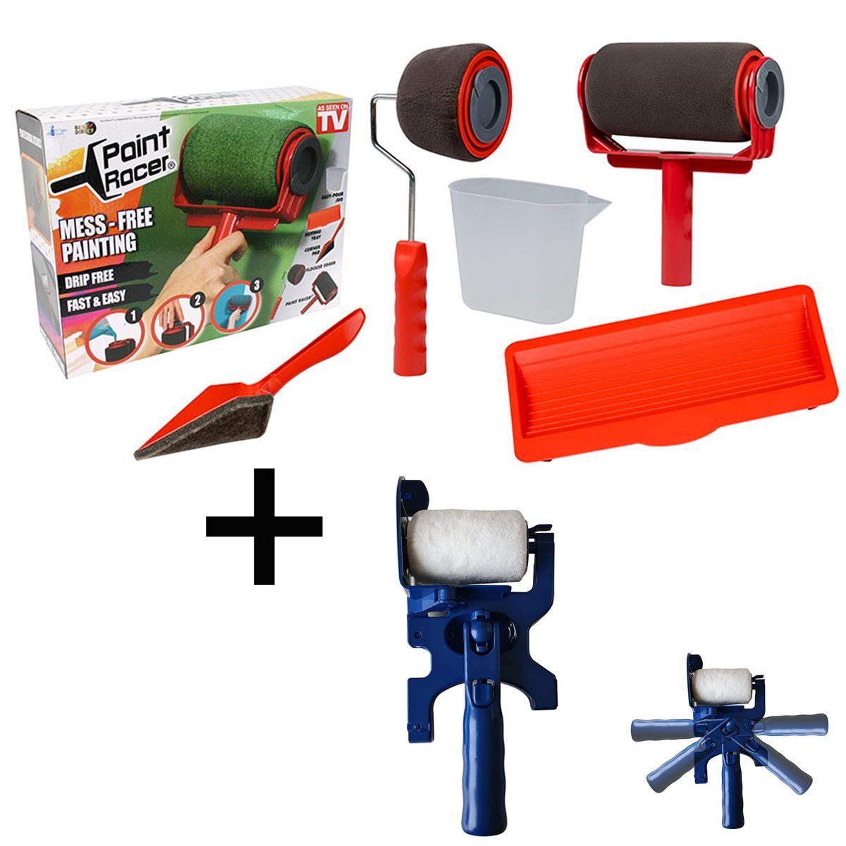 Best Direct® Farbroller Paint Racer Set + Starlyf Paint Edger (SparSet