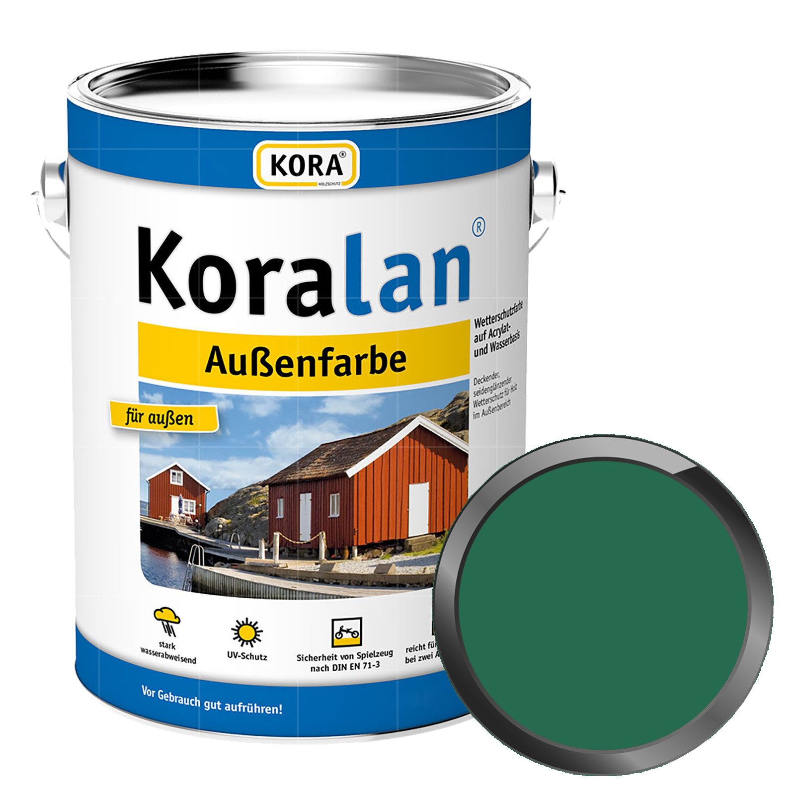 KORA Wetterschutzfarbe Koralan Aussenfarbe - 0.75 Ltr