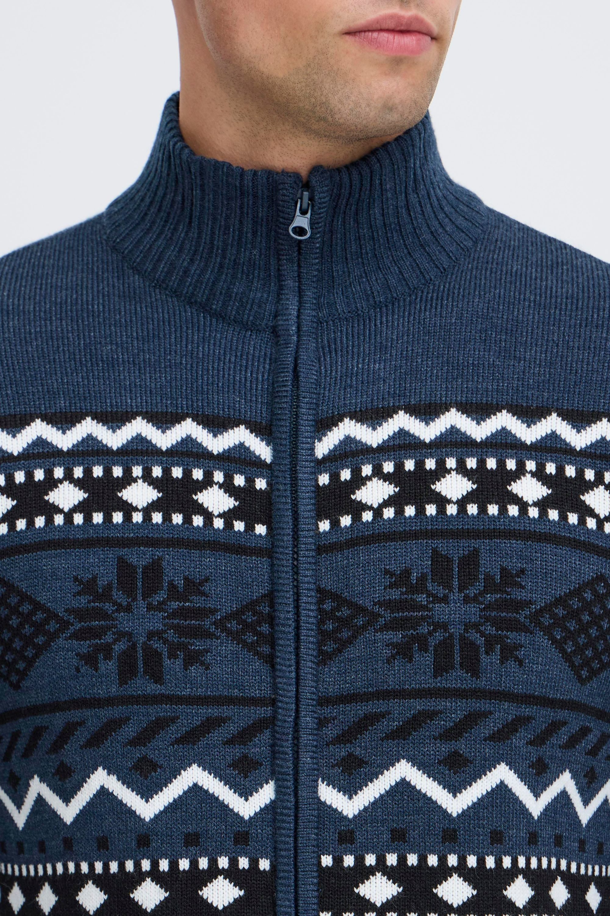Blend Strickjacke BHNova Stilvolle Strickjacke mit Norweger-Muster