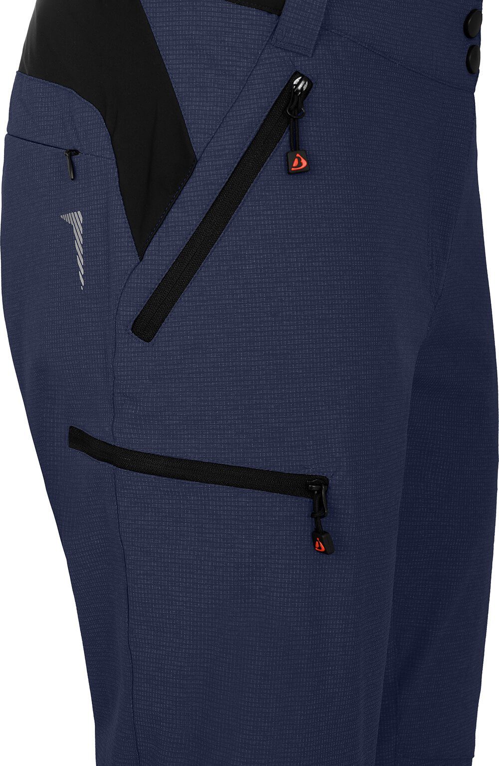 peacoat Fahrradhose Bergson elastisch, robust, Damen Langgrößen, blau VALLI Radhose,