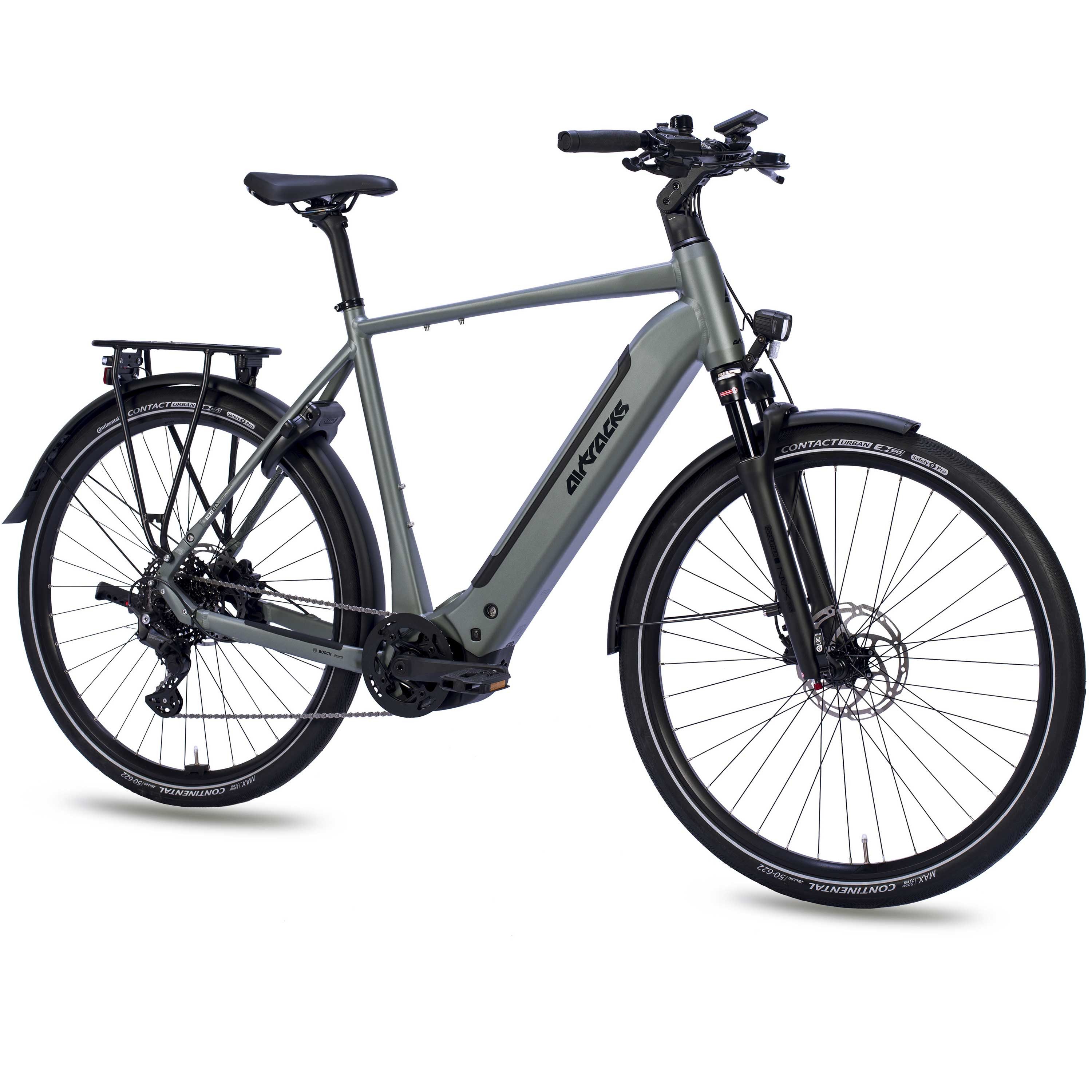 Airtracks E-Bike Trekkingrad 28 Herren E-Bike Trekking Fahrrad TERRA TR2 BOSCH Performance Line PX, 10 Gang Shimano Deore RD-M5130 SGS, Linkglide, 10-fach Schaltwerk, Kettenschaltung, Mittelmotor, 600 Wh, Trekking Fahrrad SHIMANO DEORE 52cm 56cm 60cm