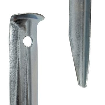 AMANKA Zelthering 10XL Stahl Zelt-Heringe V-Profil 230x23mm stabile, Zeltnägel Set Erdnägel verzinkt