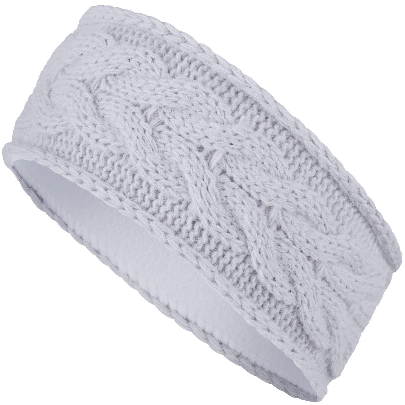 compagno Stirnband (1-St) Strick-Stirnband gefüttert Damen Ohrenschützer Band Kopfband Winter