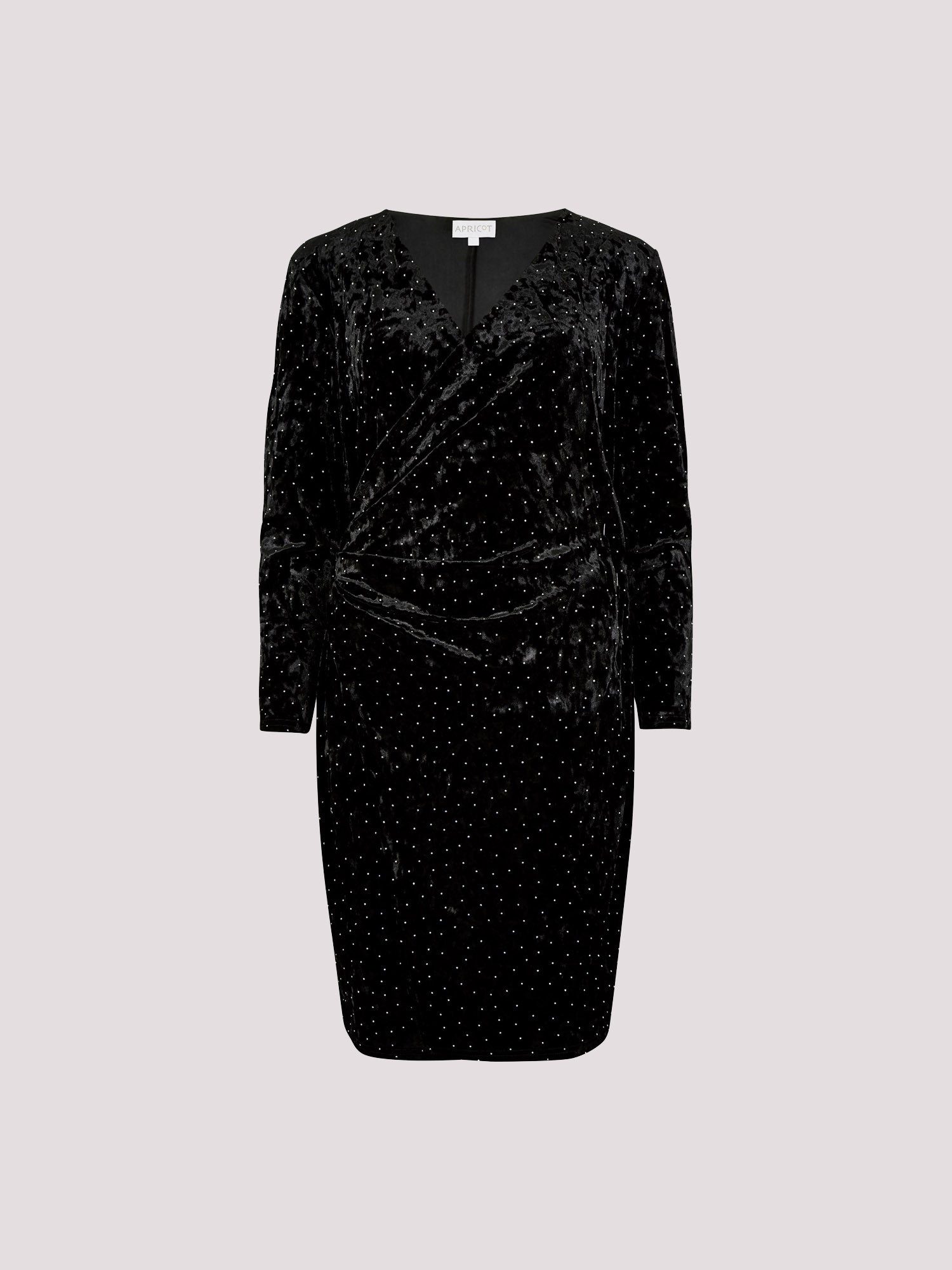 Partykleid Samt-Wickel-Minikleid