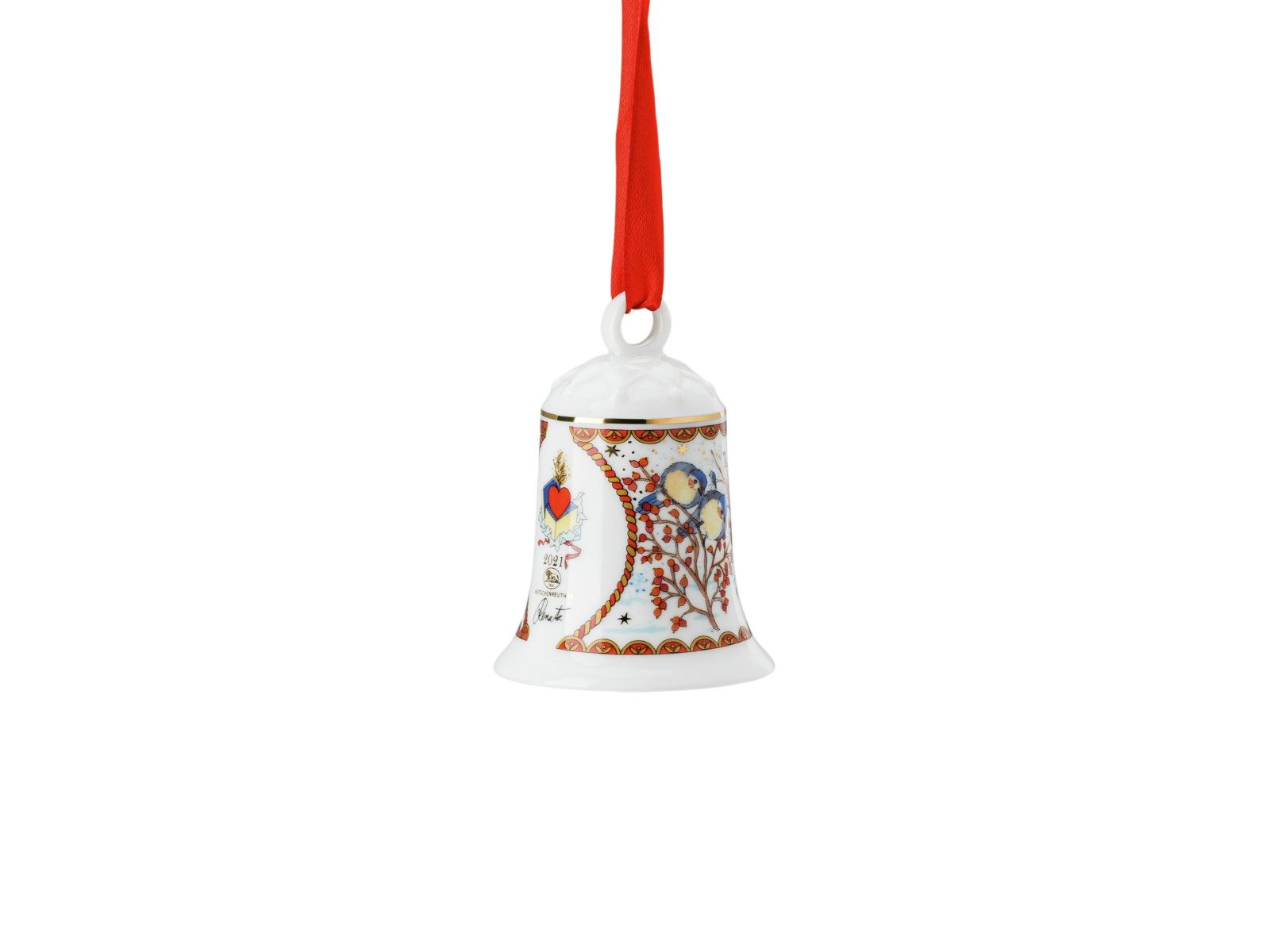 Hutschenreuther Weihnachtsfigur Sammelserie 2021 Porzellanglocke Weihnachtsgaben