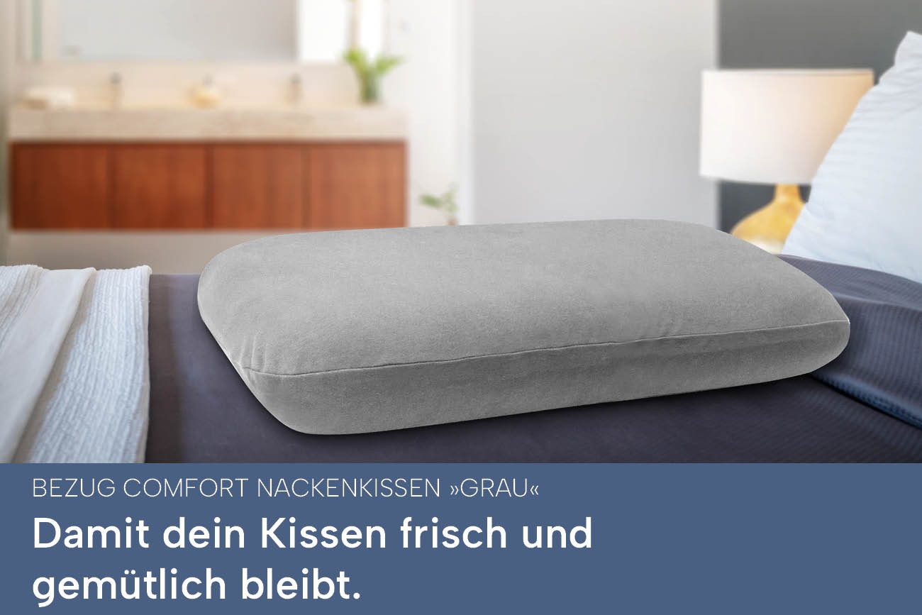casimum Kissenbezug Schonbezüge für Nackenkissen COMFORT - GRAU, (2 Stück), günstig online kaufen
