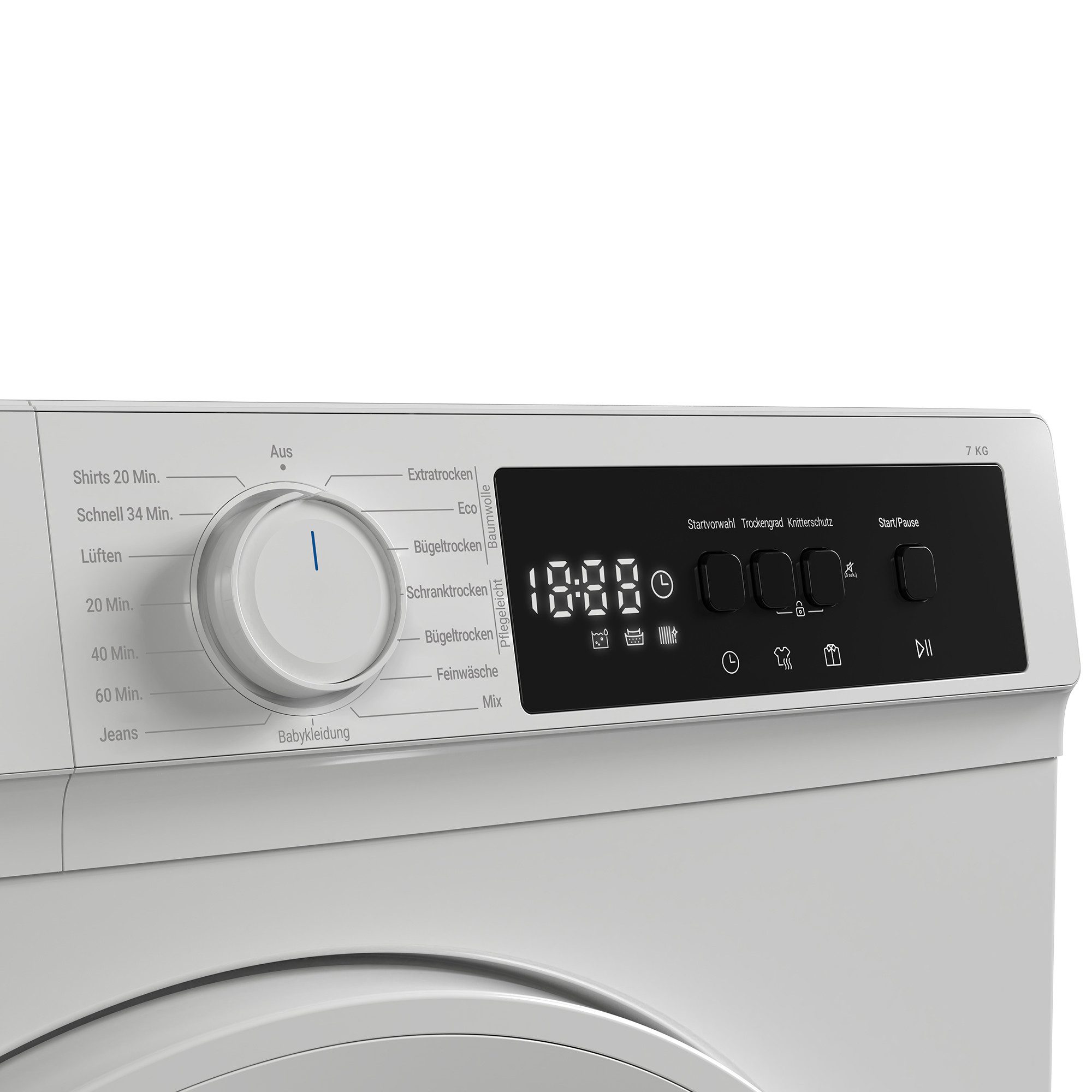 Daewoo Wärmepumpentrockner TD-BR7GP0WD0-DE, SoftTouch-Bedienung, BabyCare, Knitterschutz – Bild 5 von 5