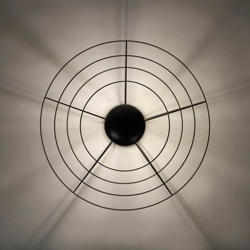 click-licht Deckenleuchte Deckenleuchte Porto in Schwarz E27 440mm, keine Angabe, Leuchtmittel enthalten: Nein, warmweiss, Deckenlampe, Deckenbeleuchtung, Deckenlicht