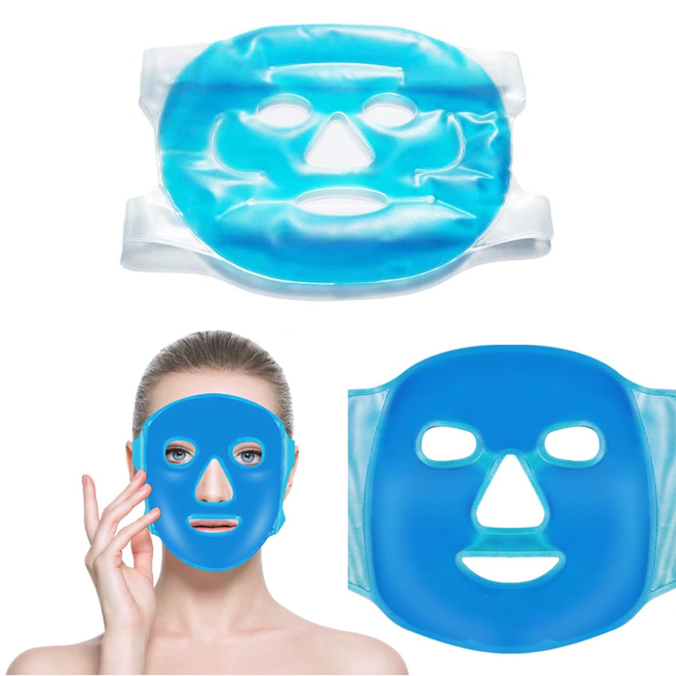 feinlux Kühlpad Kühlpad Eis-Maske, set 1-tlg., Kühlpad-Eisgesichtsmaske, Anti-Aging,Schmerzlinderung,Hautstraffung,Beauty Device(1 St)