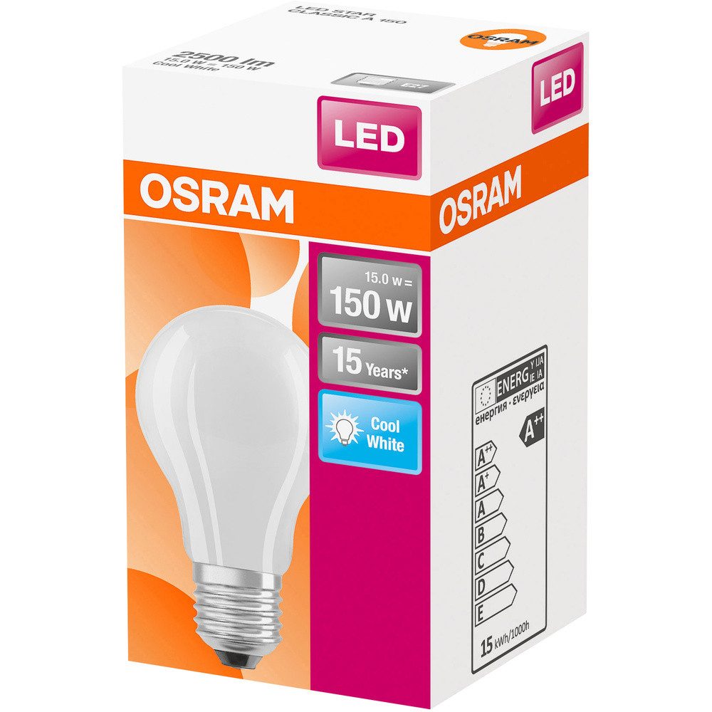 Osram LED-Leuchtmittel OSRAM HOMELIGHTING 4058075305038 LED EEK D (A - G) E27 Glühlampenform
