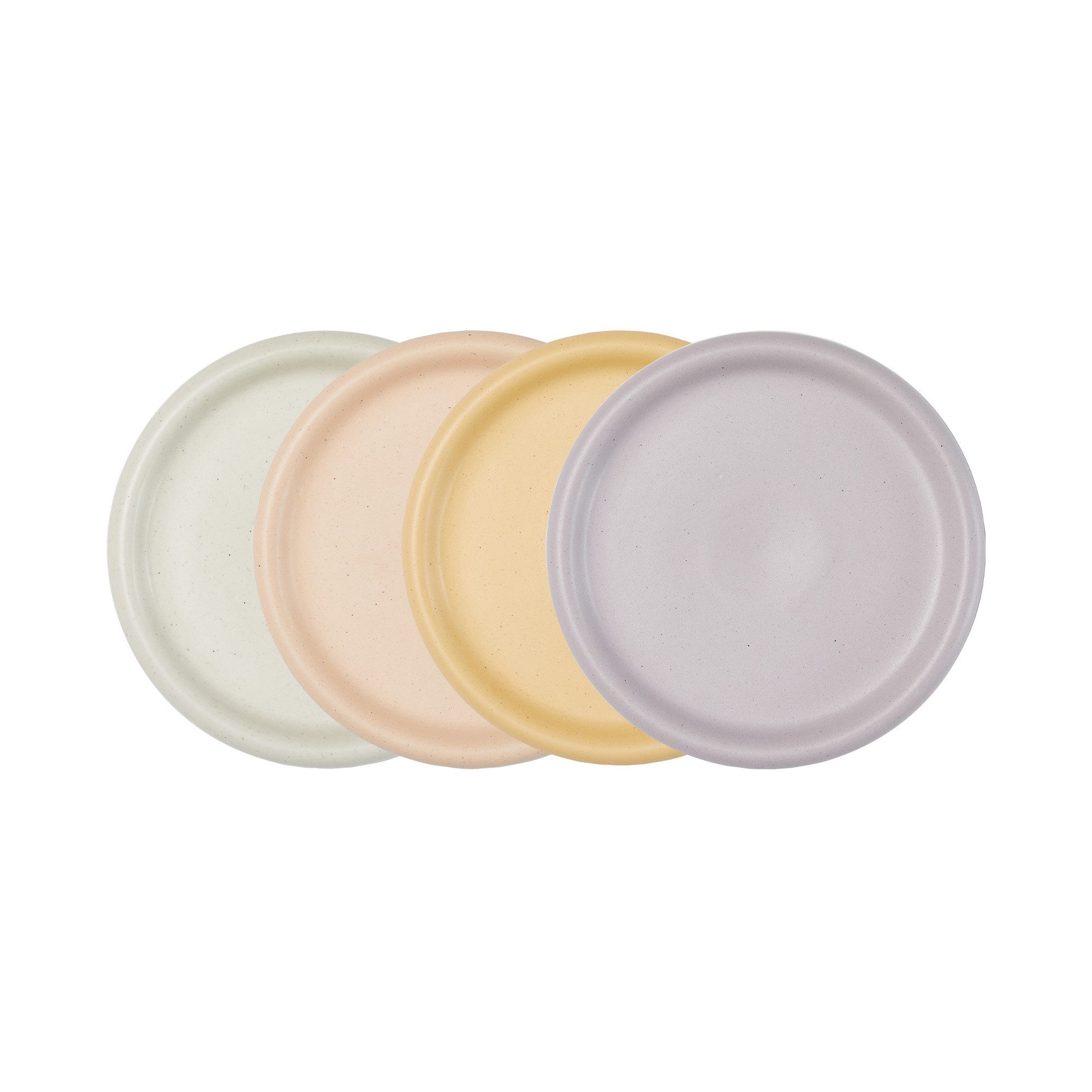 NEOFLAM® Speiseteller Better Finger Speiseteller Set, 4tlg., (4 St), 100% natürliche Keramik, Frei von PFAS, Blei & Cadmium