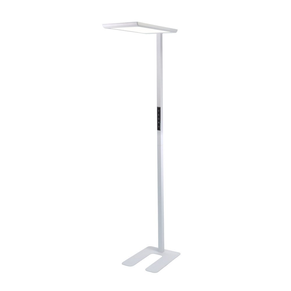 LUXULA LED Stehlampe Bürostehleuchte Up- Downlight, LED fest integriert, 4000K Neutralweiß, Augenschonend UGR16 CRI98
